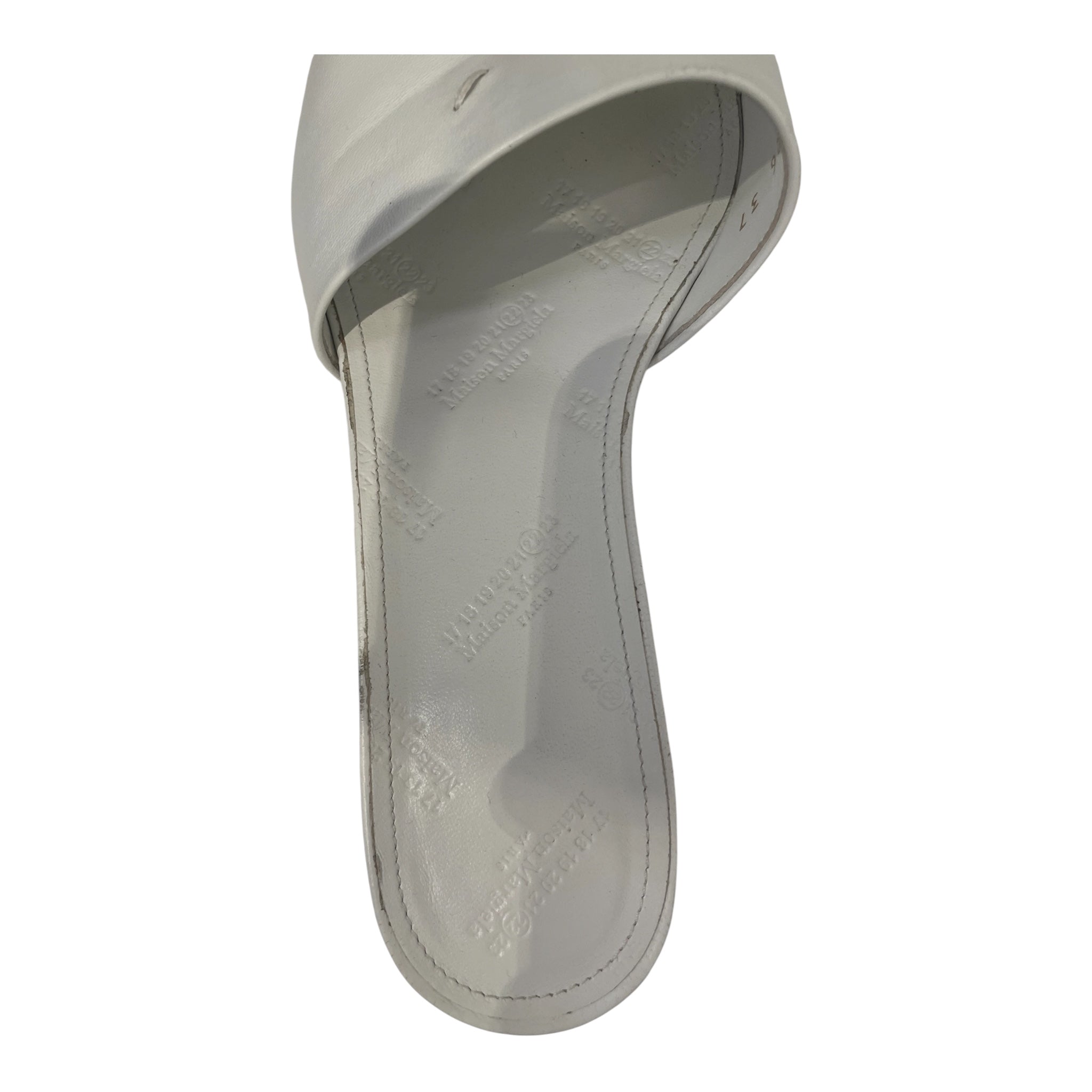 Maison Margiela/Heels/EU 37/Leather/WHT/4 STITCH KITTEN HEEL view 3