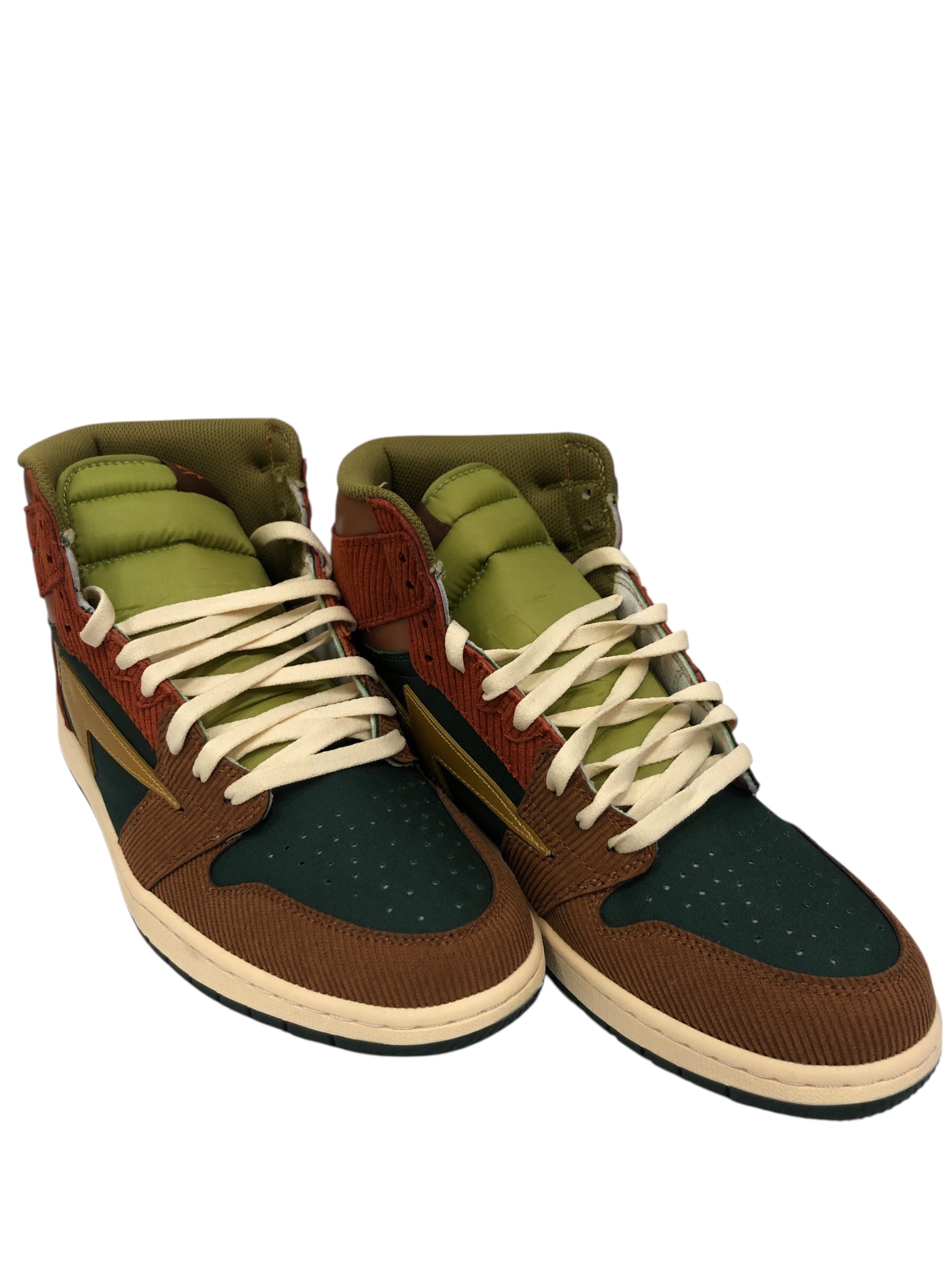 KOOL KIY/Hi-Sneakers/US 13/MLT/GREEN ORANGE BROWN view 1