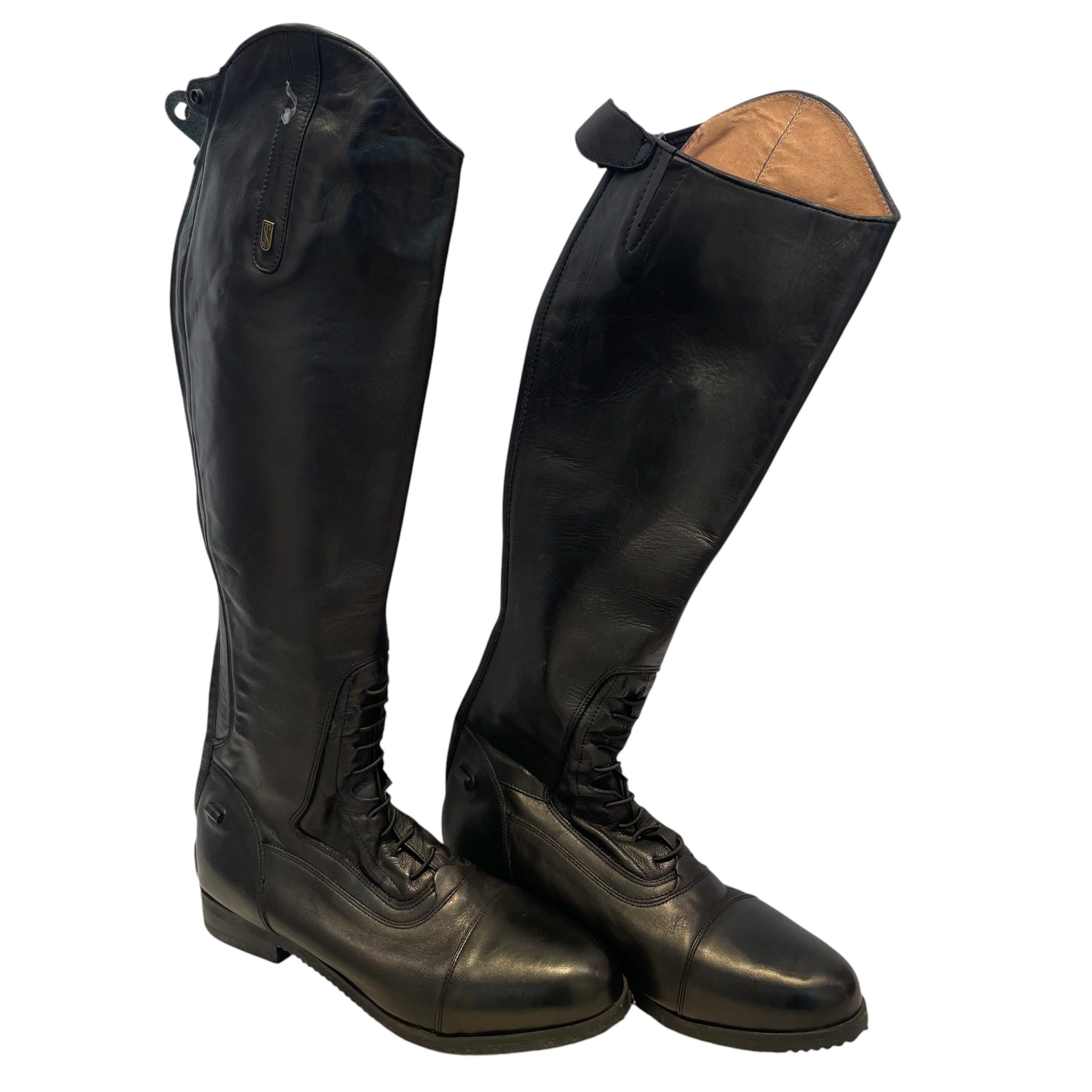TREDSTEP/Boots/EU 44/Leather/BLK/KNEE HIGH, DONATELLO INSIDE view 1