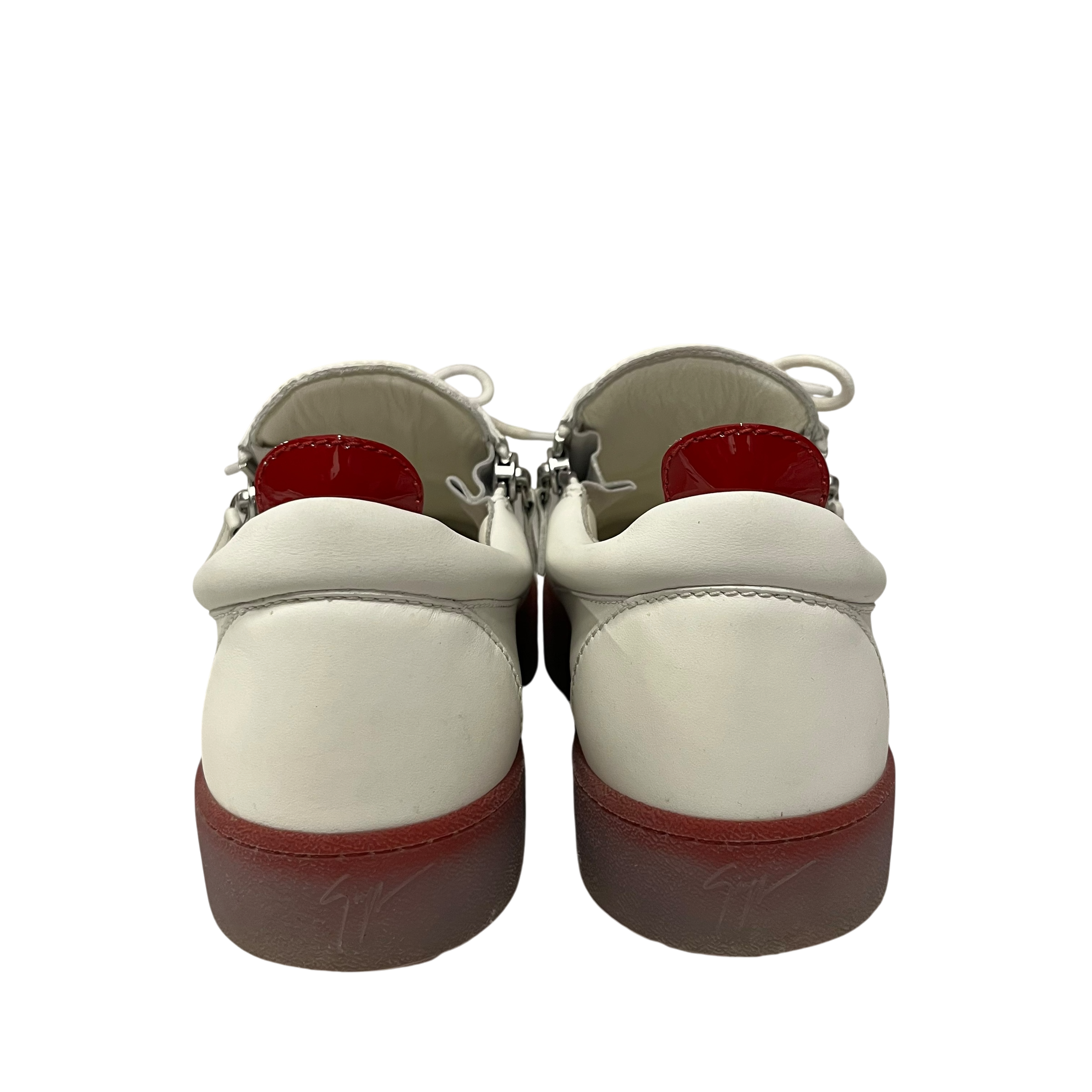 Giuseppe Zanotti/Dress Shoes/US 10.5/Leather/WHT/red sole view 3