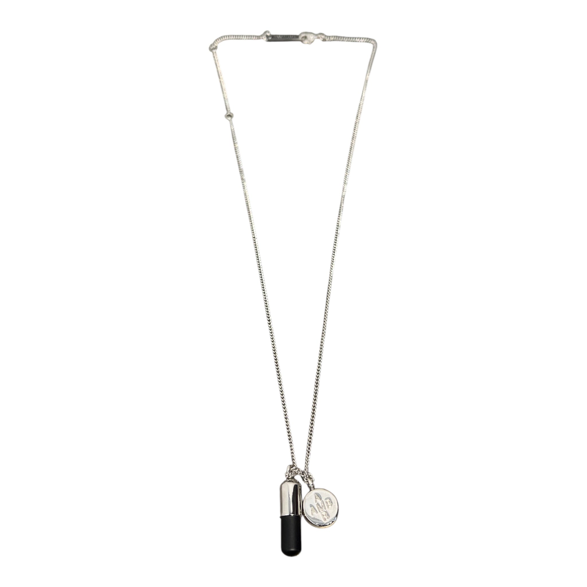 AMBUSH/Necklace/SILVER/BLK/M's/PILL AND SCREW CHARM view 1