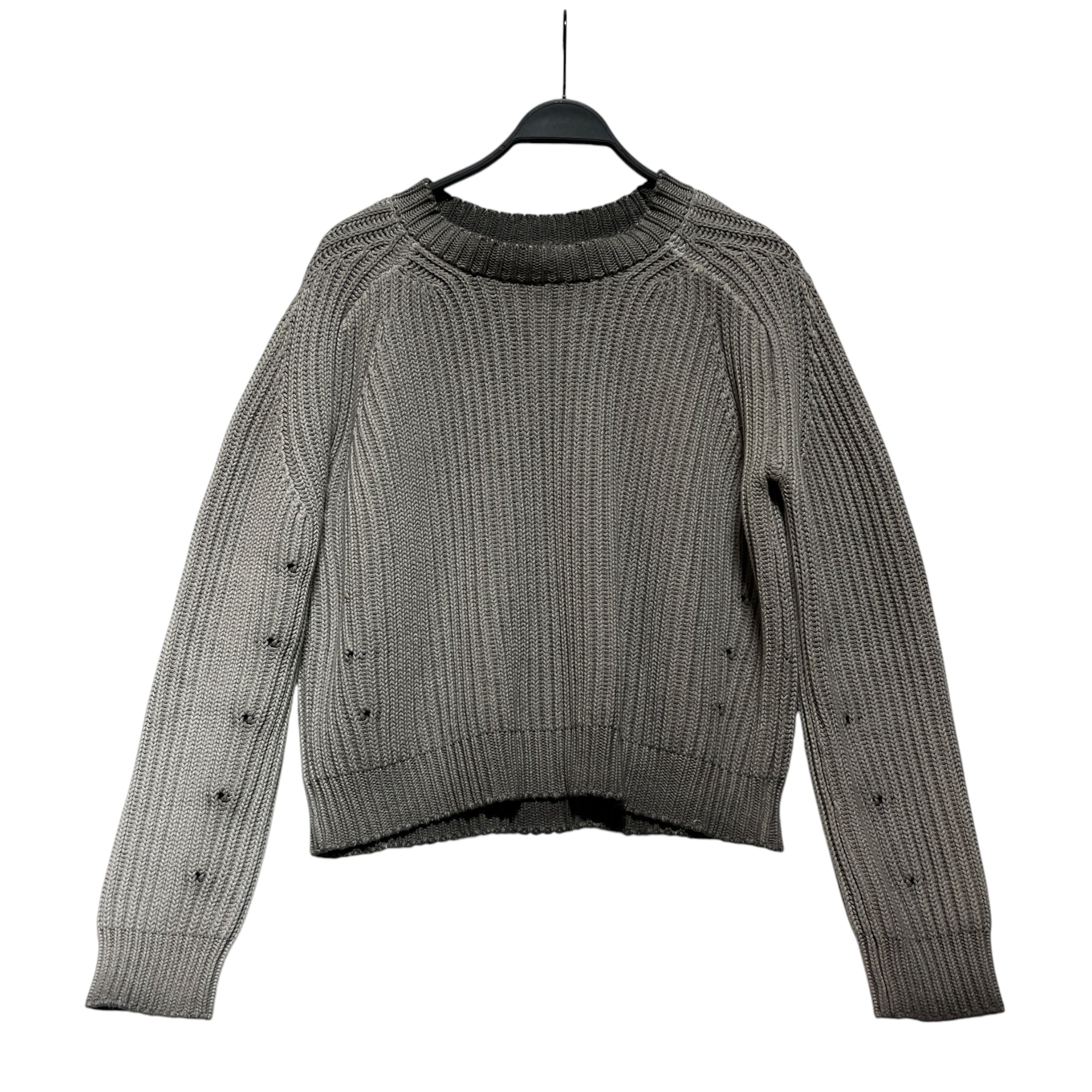 K-TWO STUDIOS/Sweater/M/Cotton/GRY/Washed Grey Knit Open Holes view 1