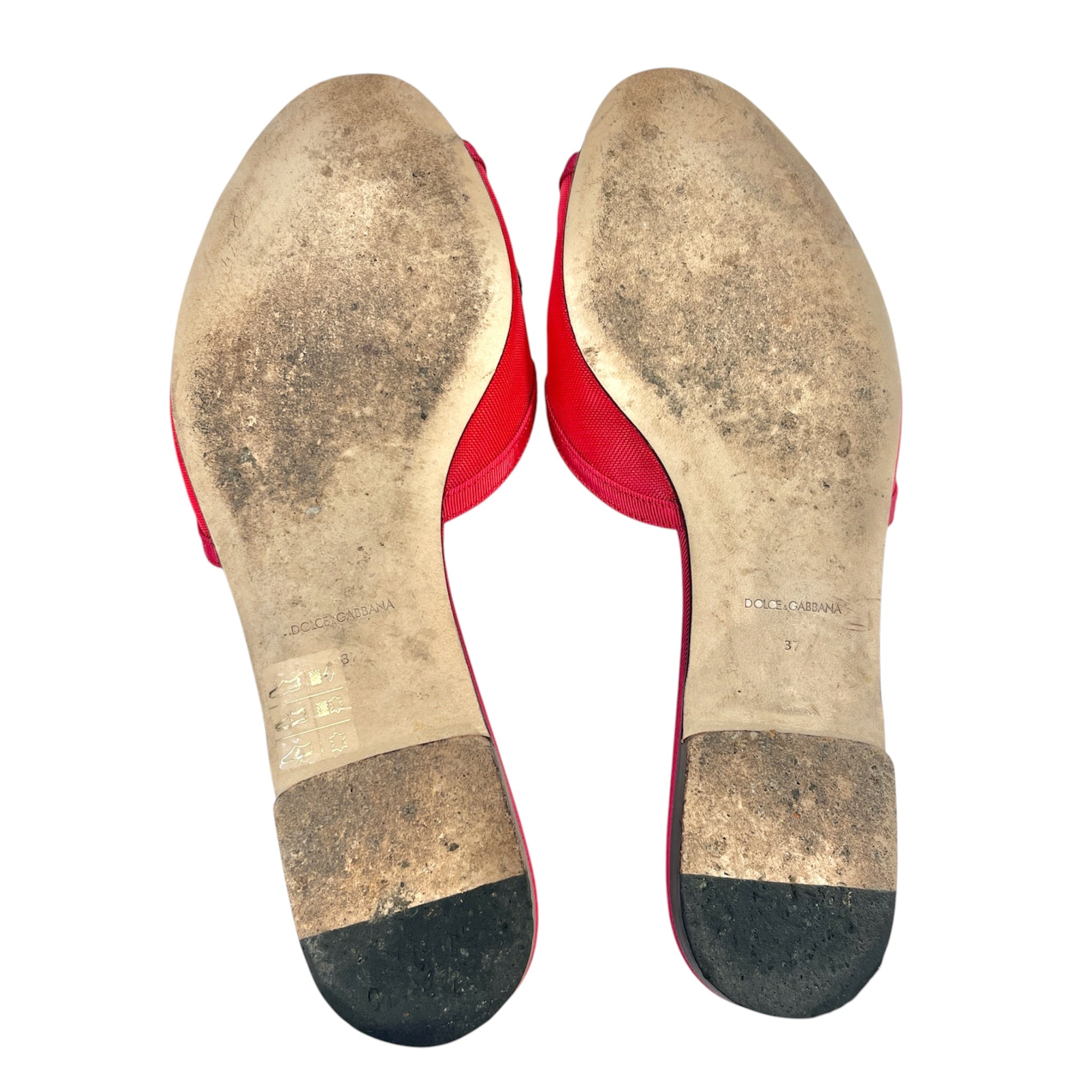 DOLCE&GABBANA/Flat Shoes/EU 37/PNK/Open-Toe/CIABATTA RETINA view 4