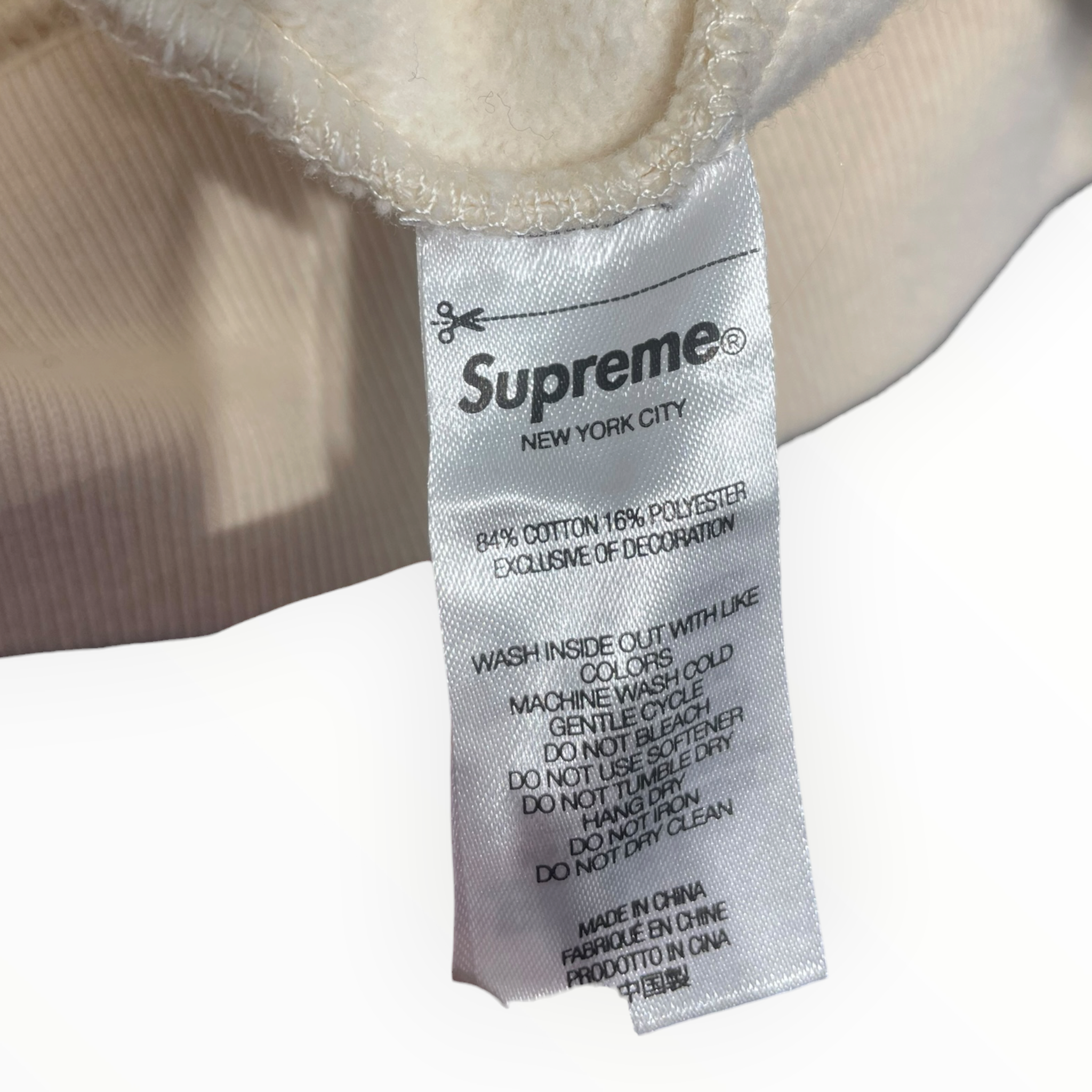 Supreme/Hoodie/XL/Cotton/WHT/Beaded Logo view 4
