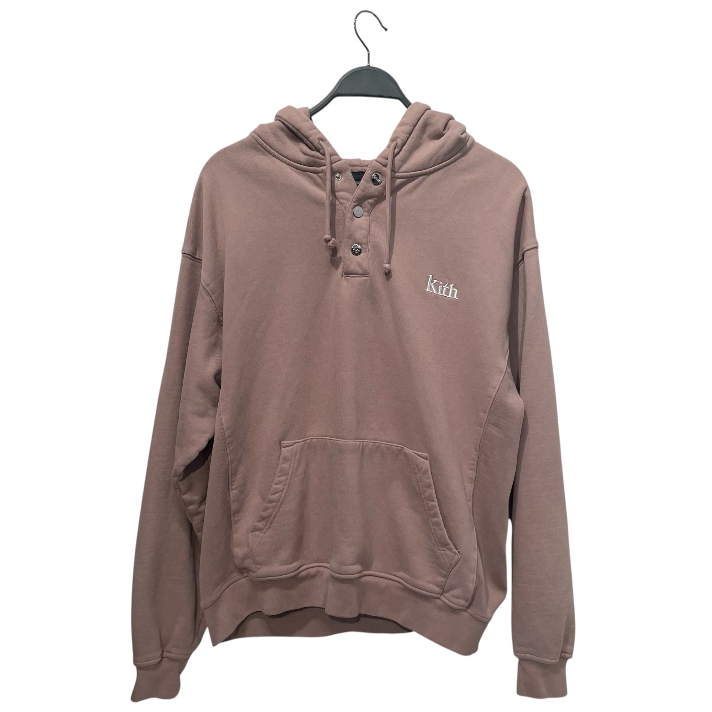 KITH/Hoodie/L/Nylon/PNK/WILLIAMS III PULLOVER HOODIE view 1
