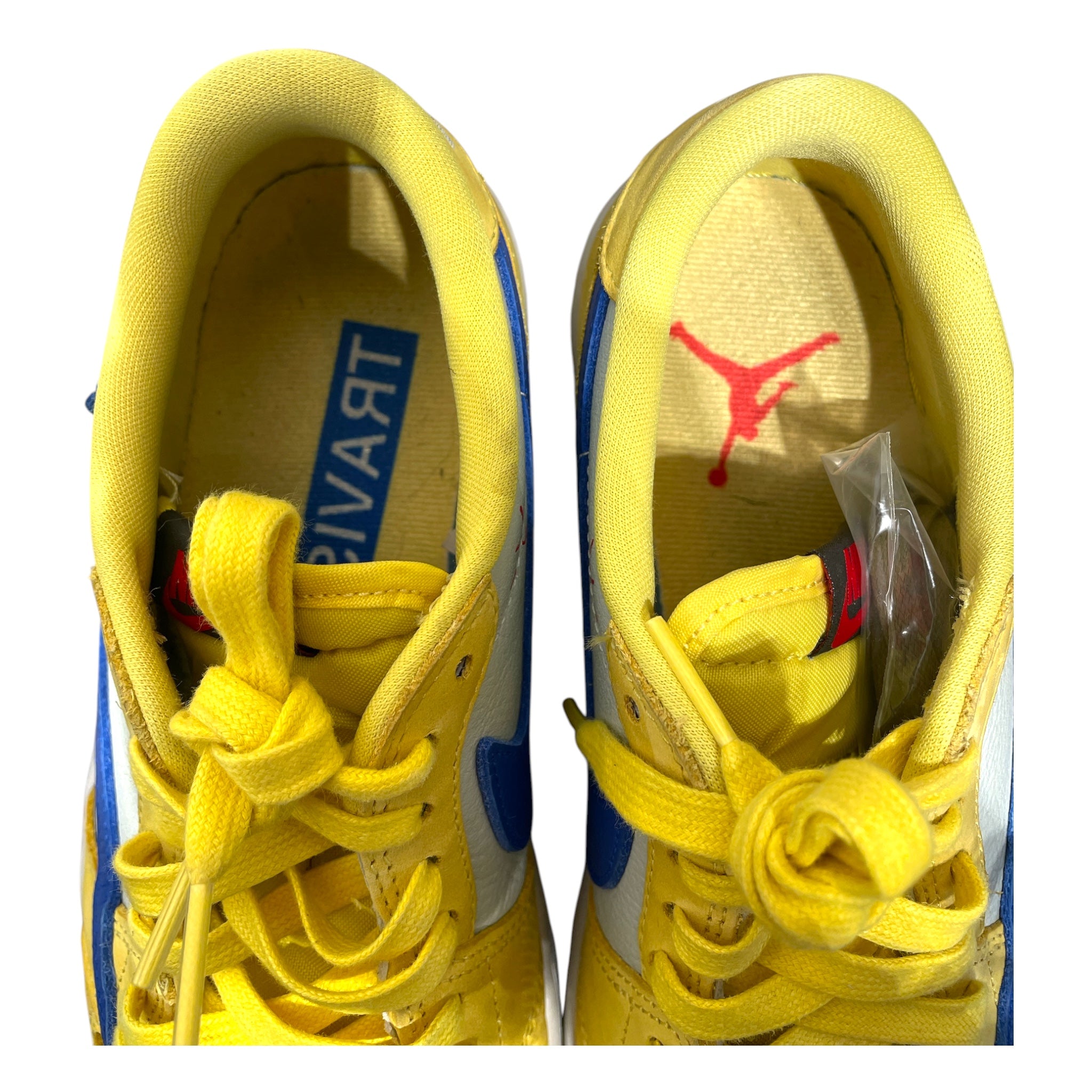 NIKE/TRAVIS SCOTT/Low-Sneakers/US 8/Leather/YEL/Jordan 1 Low Canary view 3