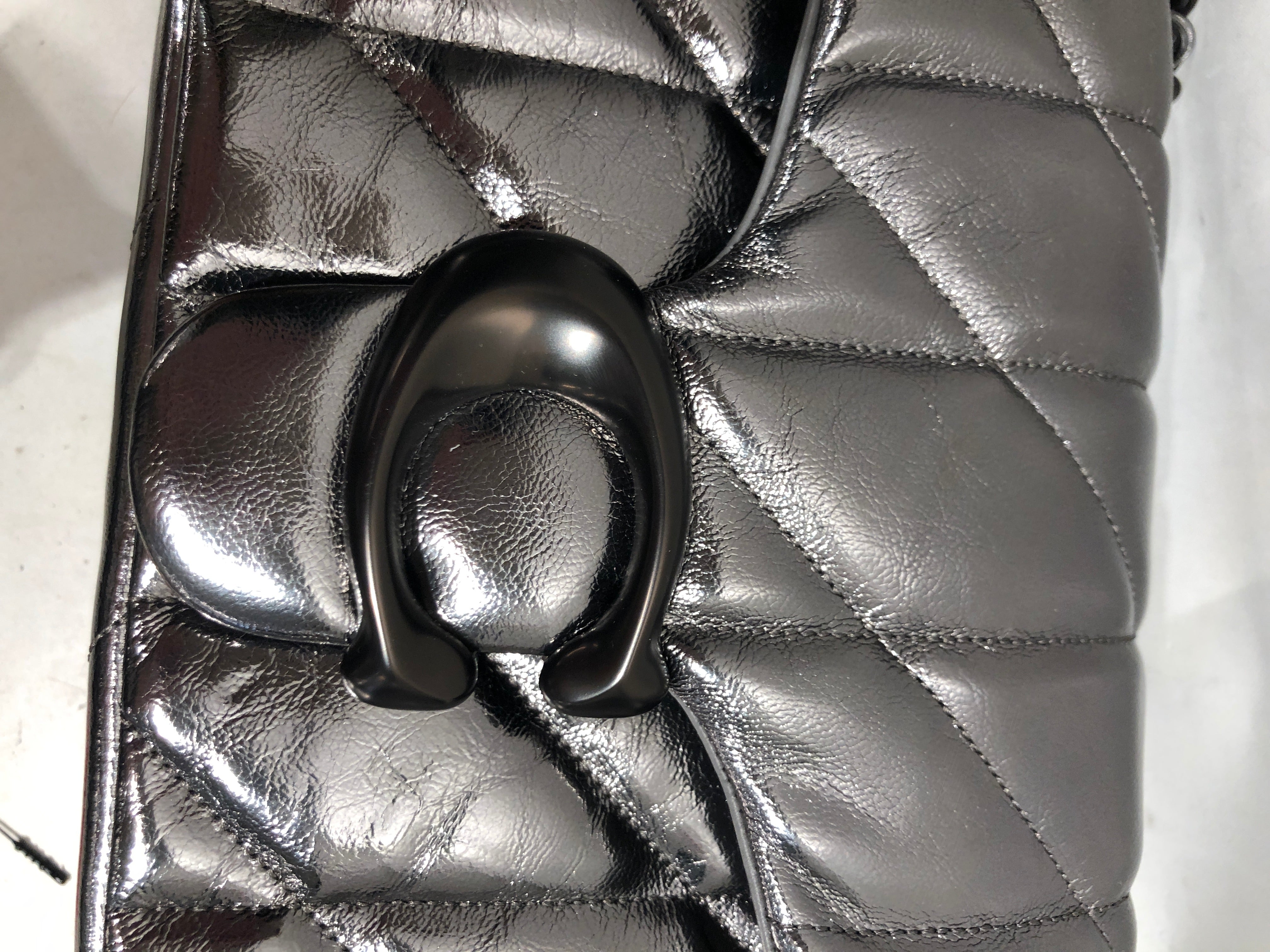 COACH/Cross Body Bag/Polyester/GRY/Gunmetal Quilted Tabby 20 view 4
