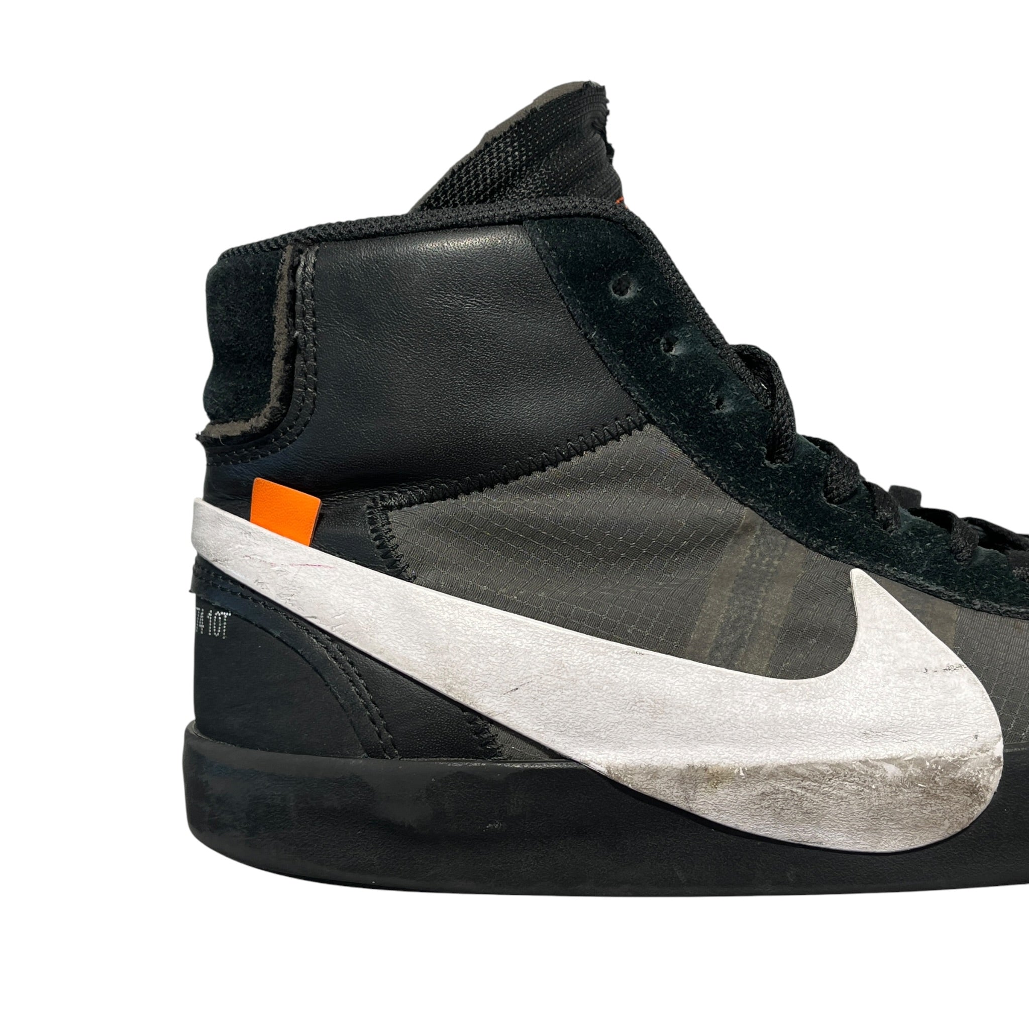 NIKE/OFF-WHITE/Hi-Sneakers/US 10.5/Suede/BLK/Blazer Mid Grim Reaper view 5