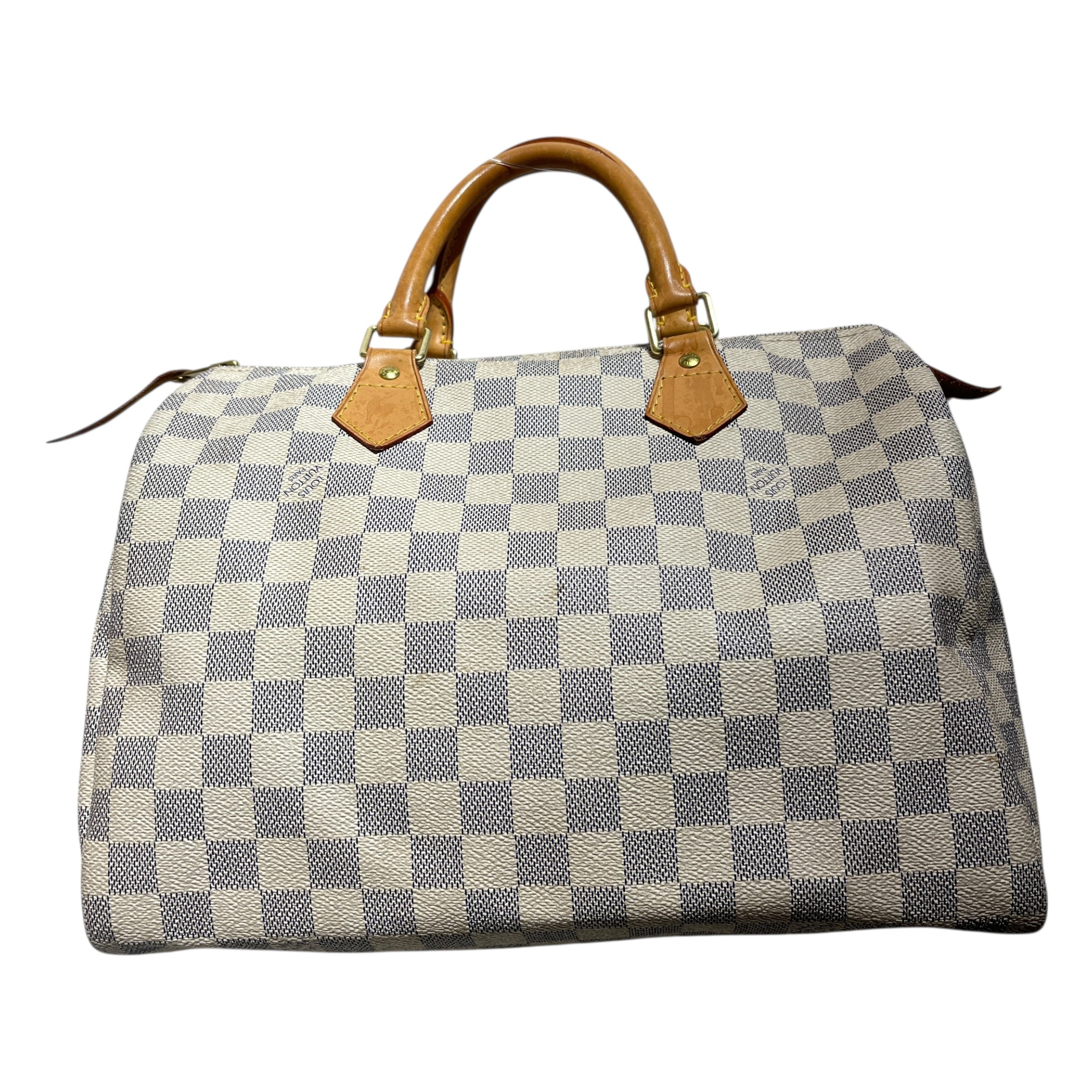 LOUIS VUITTON/Boston Bag/All Over Print/Leather/WHT/Damier Azur Speedy 25 view 2