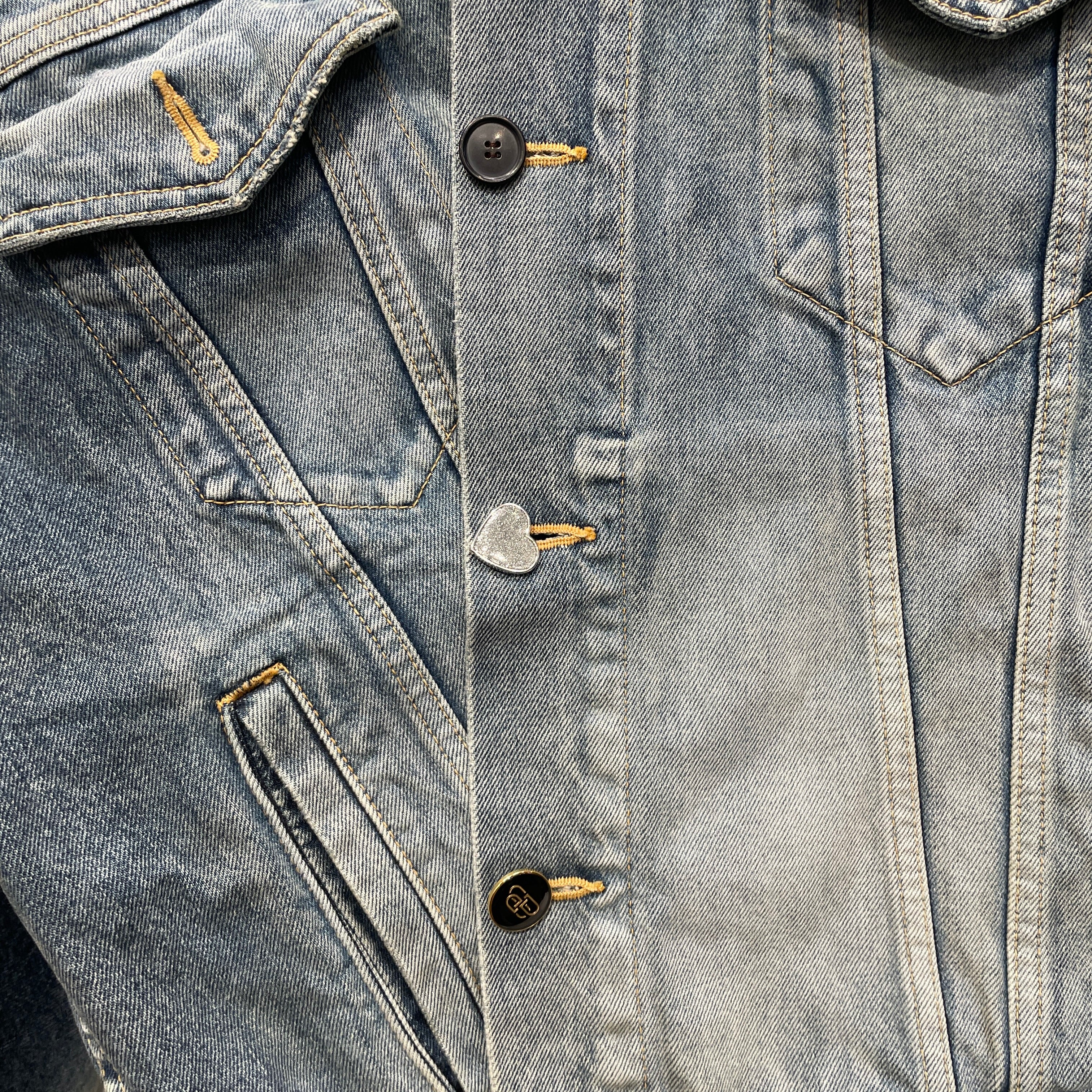 BALENCIAGA/Denim Jkt/34/Denim/IDG/LIGHT WASH HOODED JACKET view 6