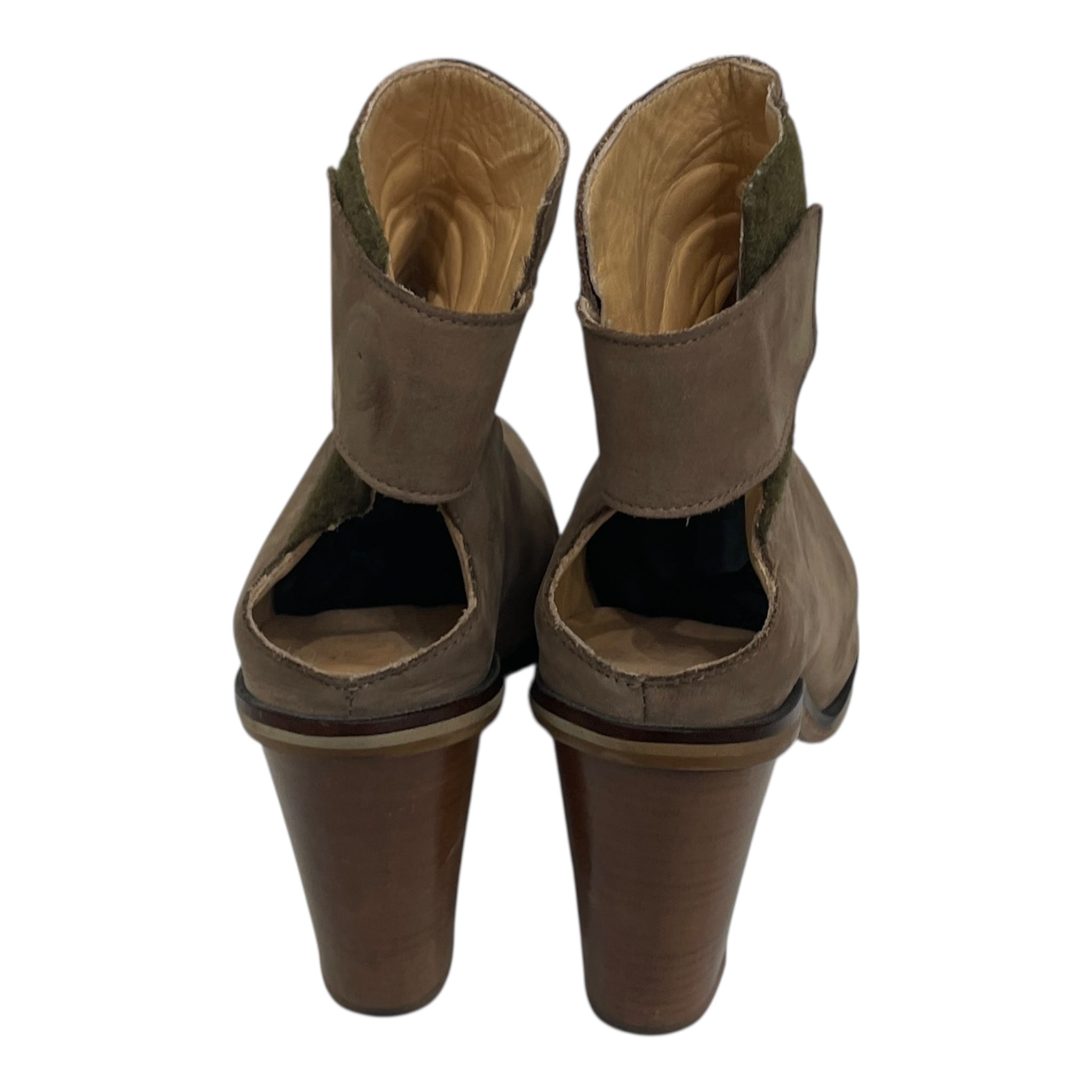 MM6/Boots/EU 38/Leather/KHK/VELCRO HEEL BOOT view 3
