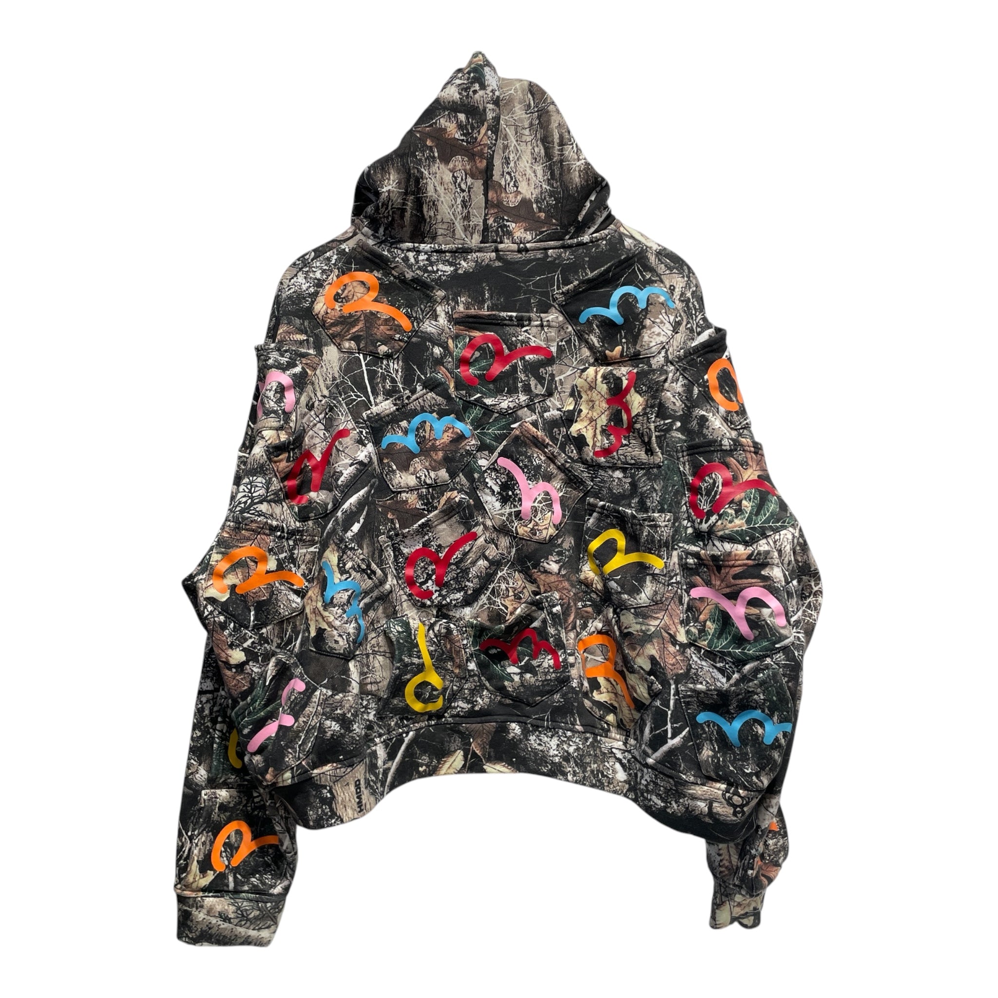 HMDD/Zip Up Hoodie/L/Camouflage/Cotton/MLT/Camo Pocket hoodie view 2