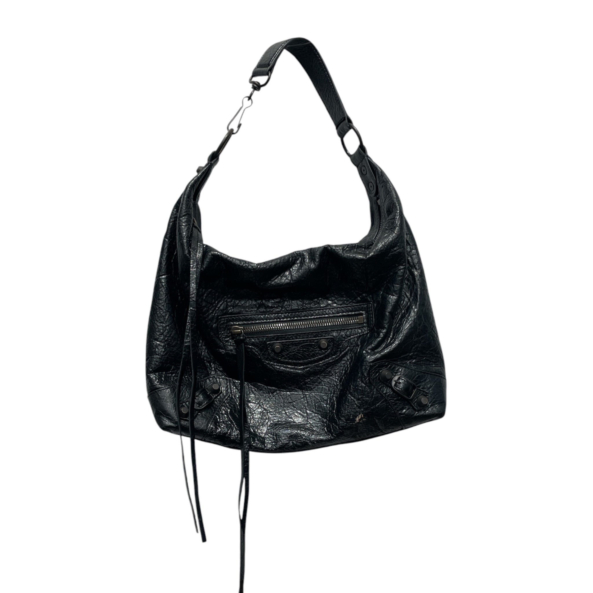 BALENCIAGA/Tote Bag/Leather/BLK/LE CITY HOBO view 1
