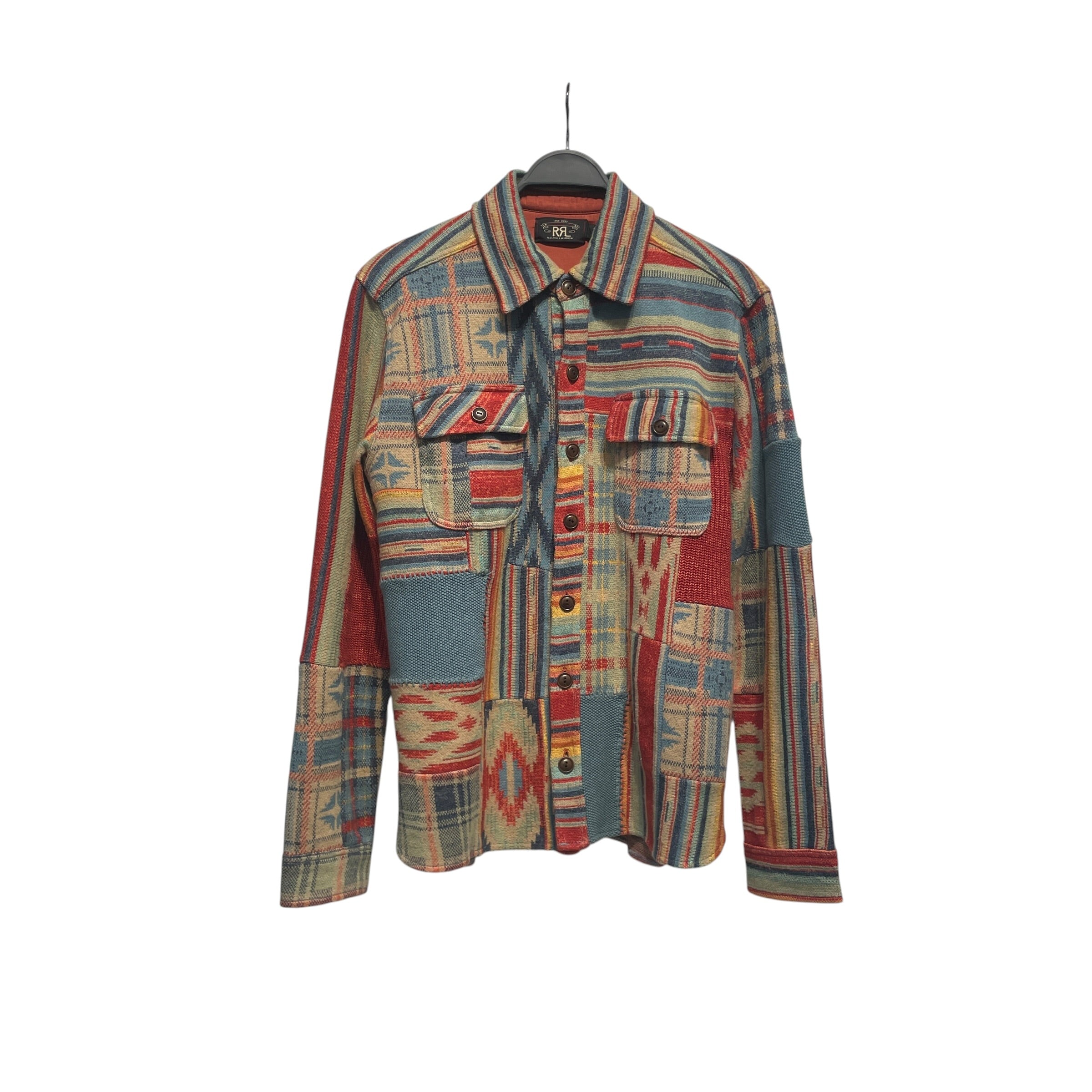 RRL/Jacket/M/Cotton/BLU/All Over Print/PATCHWORK view 1