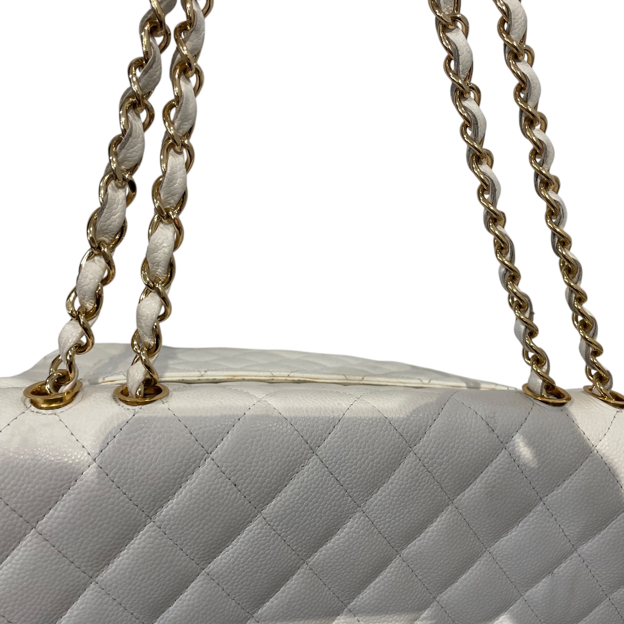 CHANEL/Hand Bag/Leather/WHT/quilted single flap rq76b48 view 3