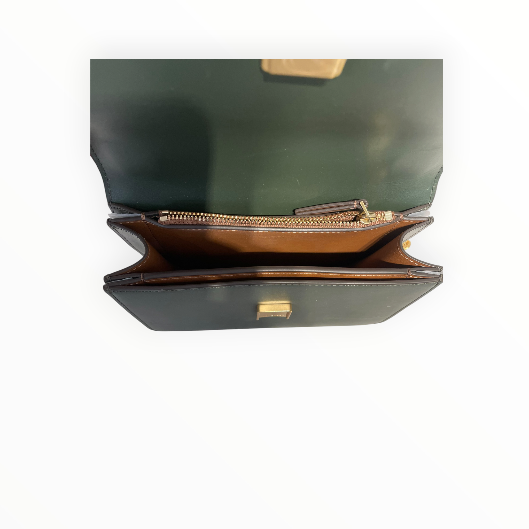 TORY BURCH/Bag/Leather/GRN/GOLD HARDWARE view 3