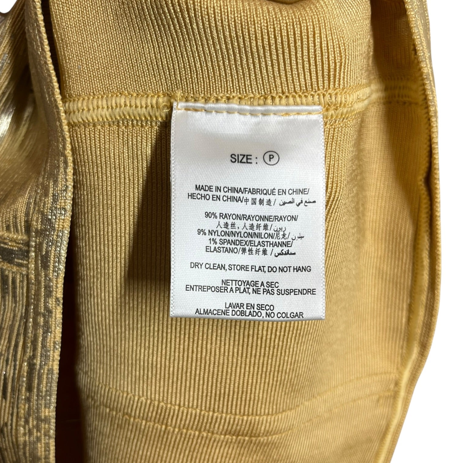 Herve Leger/Camisole Dress/S/Nylon/GLD/ARIANNA METALLIC DRESS view 3