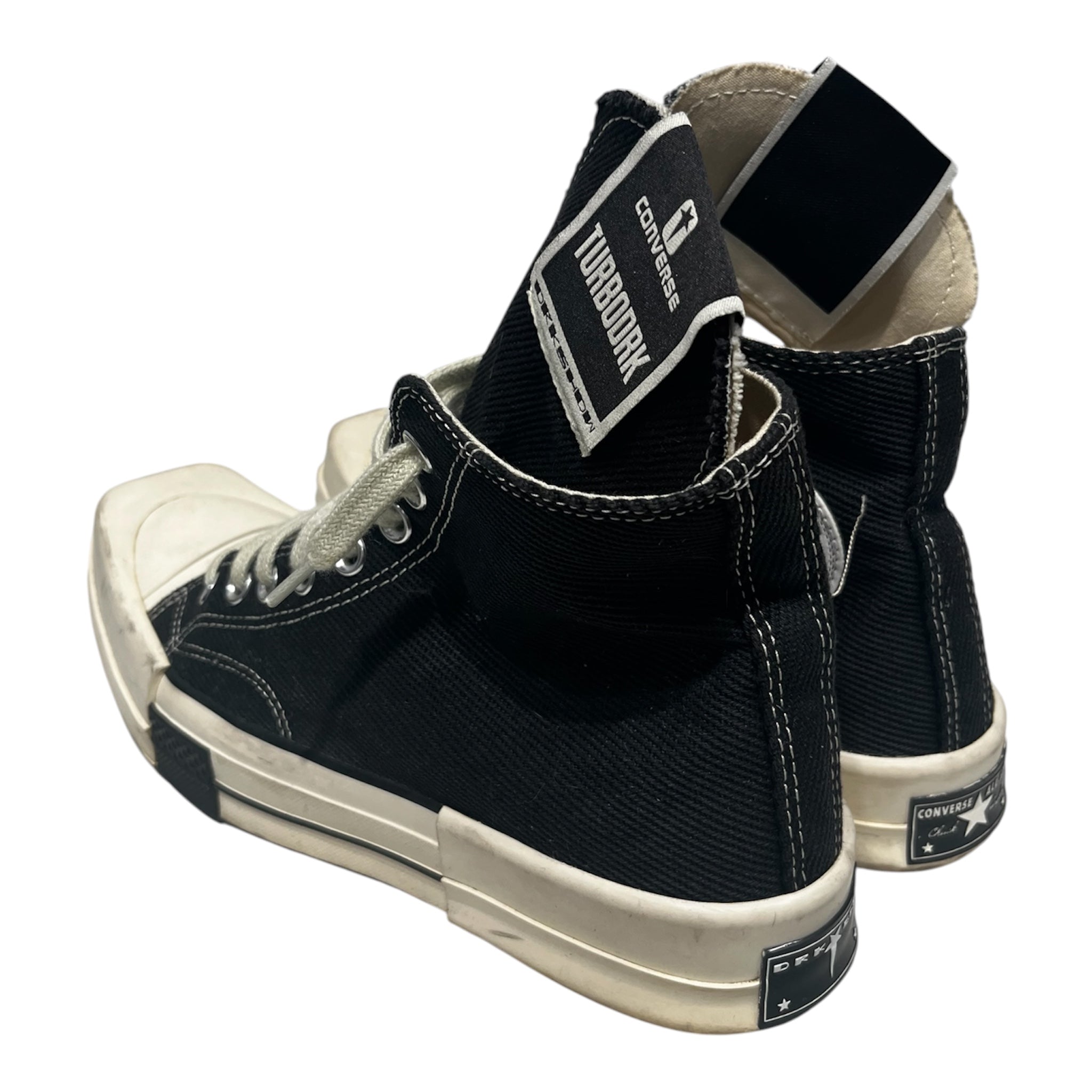 Rick Owens/Hi-Sneakers/US 7.5/Cotton/BLK/ view 2