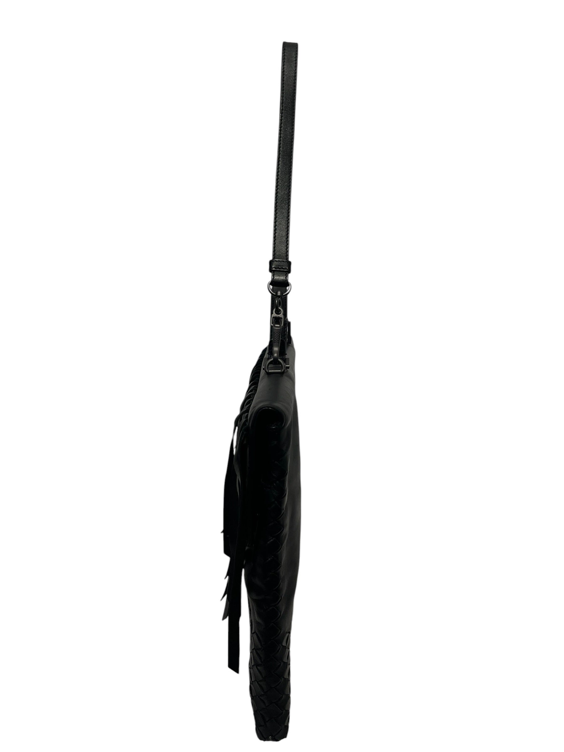 BOTTEGA VENETA/Tote Bag/Leather/BLK/FRINGE view 2