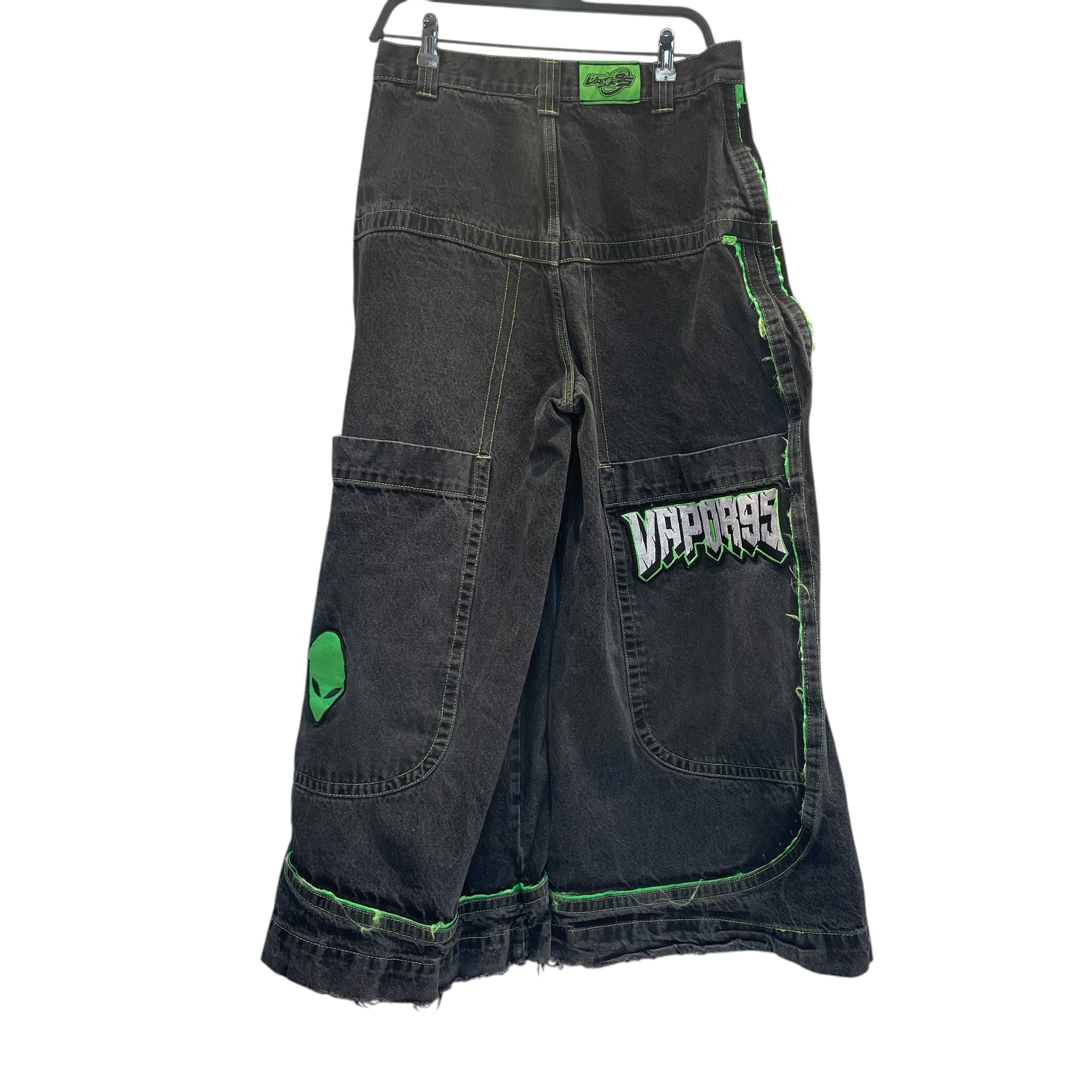 VAPOR95 DENIM/Pants/M/Cotton/BLK/JNCO STYLE/GRN view 2