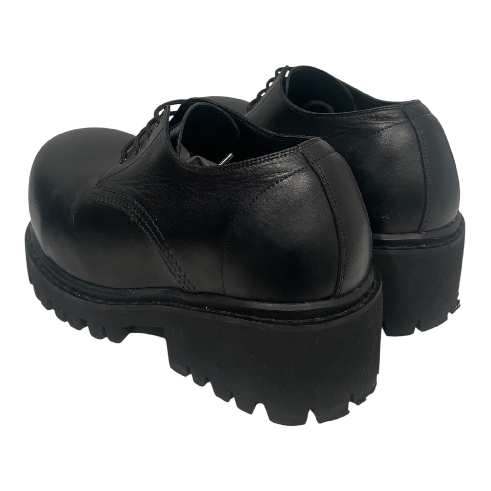 BALENCIAGA/Dress Shoes/EU 42/Leather/BLK/Stomper Derbie BB view 2