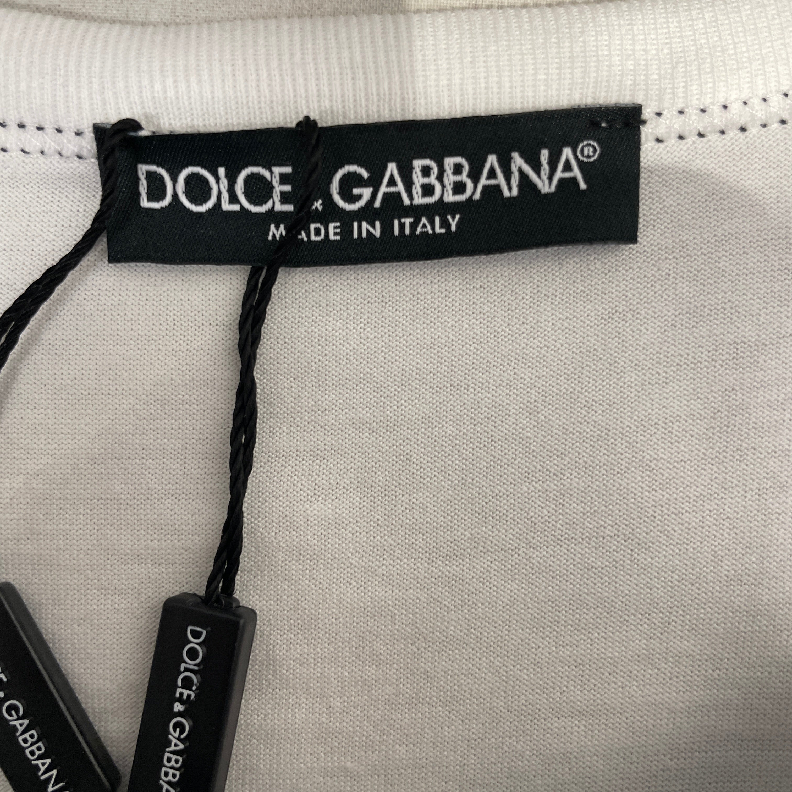 DOLCE&GABBANA/T-Shirt/52/Cotton/WHT/heart/devozione view 4