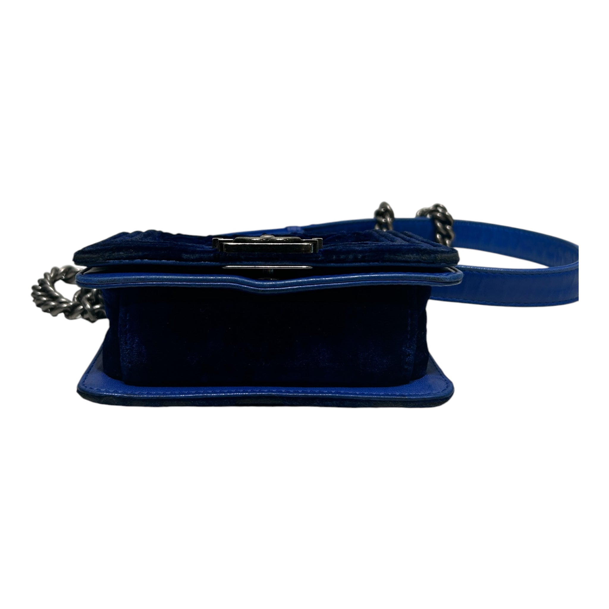 CHANEL/Bag/BLU/VELVET SMALL view 6