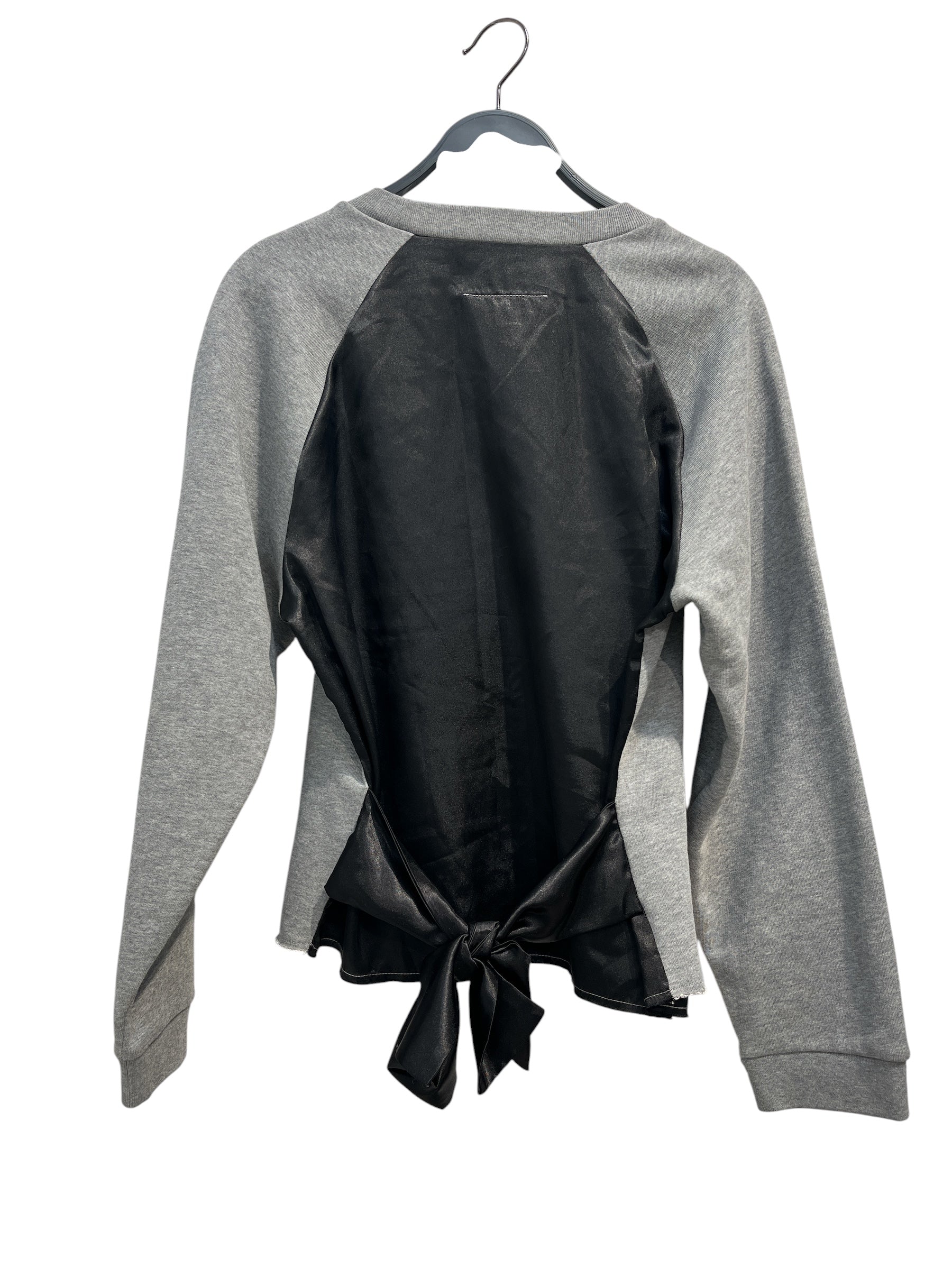 MM6/Sweatshirt/S/Polyester/GRY/Pullover/SILK TIE DETAIL view 2