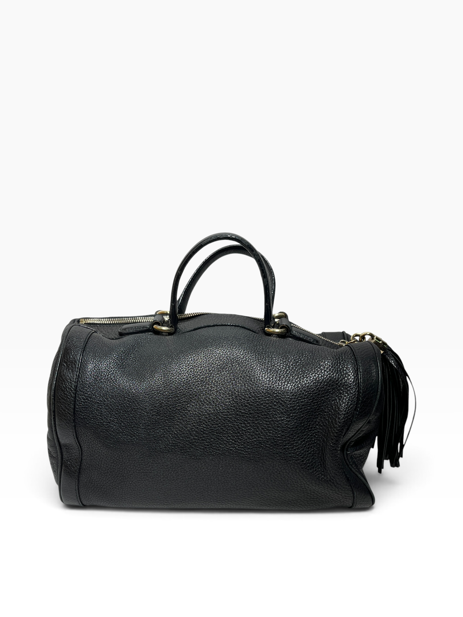 GUCCI/Boston Bag/Leather/BLK/Soho pebbled calfskin view 2