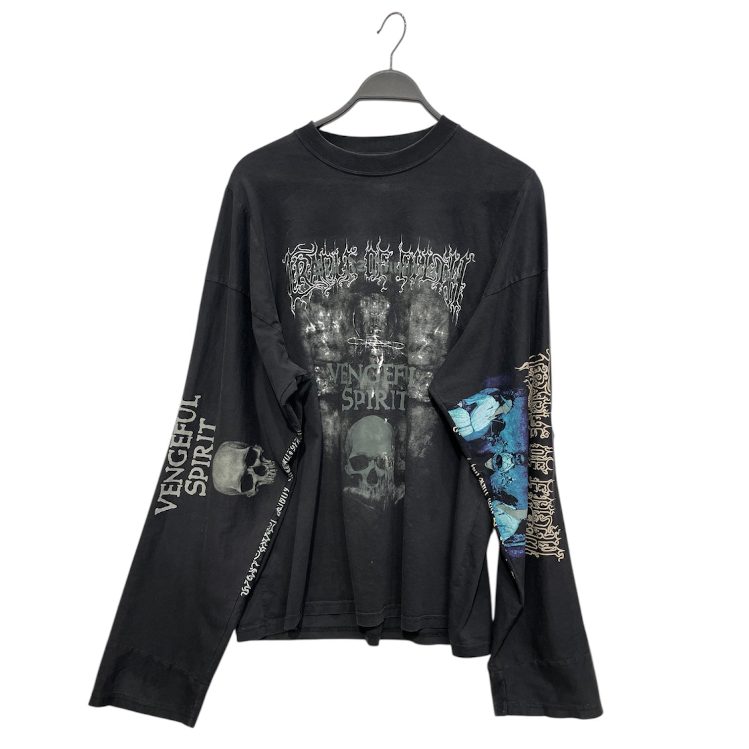 VETEMEMES/LS T-Shirt/S/Cotton/BLK/Graphic/VENGEFUL view 2
