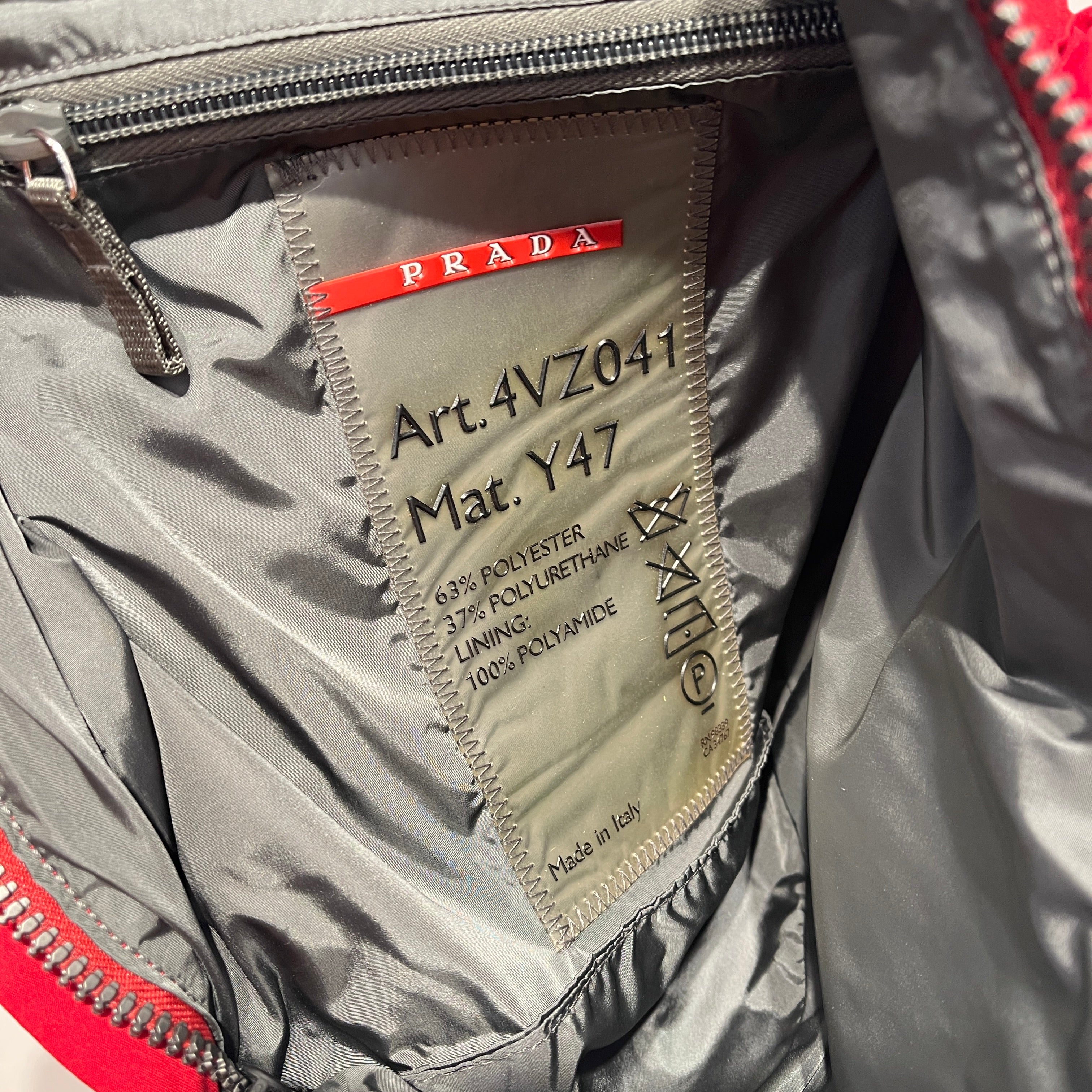 PRADA SPORT/Backpack/Nylon/RED/crossbody rucksack view 4