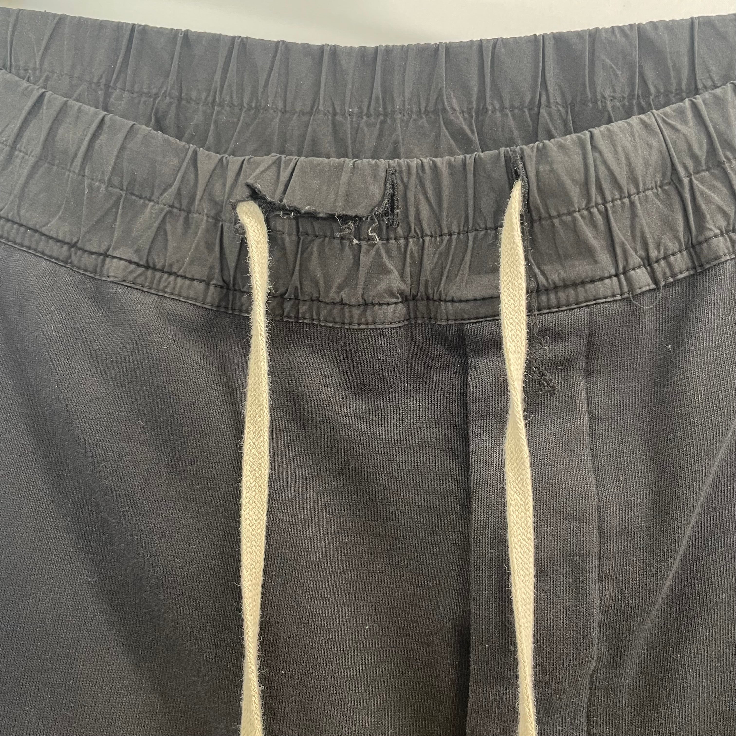 Rick Owens/Pants/M/Cotton/BLK/DROP DROTCH DRAWSTRING view 4