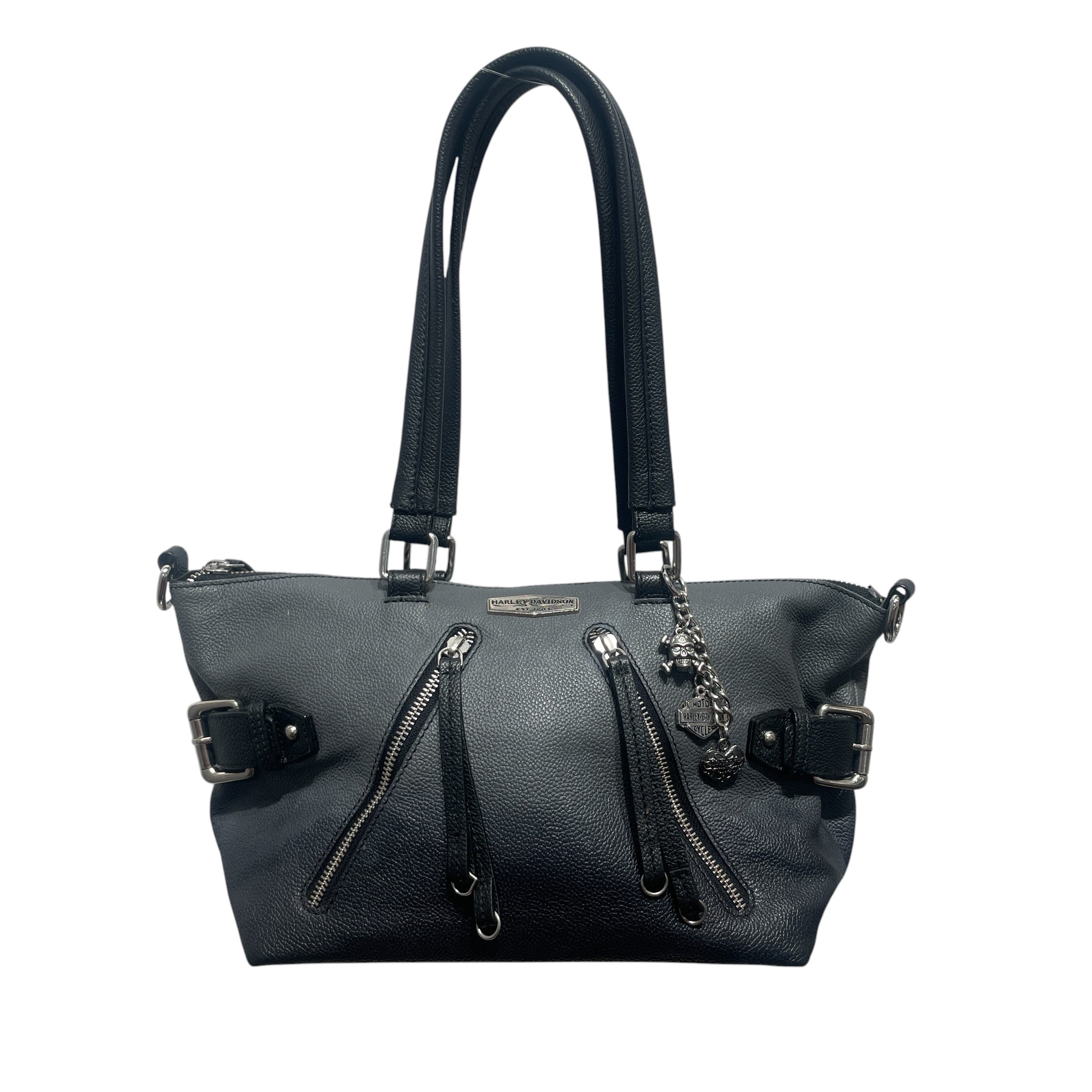 HARLEY DAVIDSON/Hand Bag/Leather/GRY/ view 1