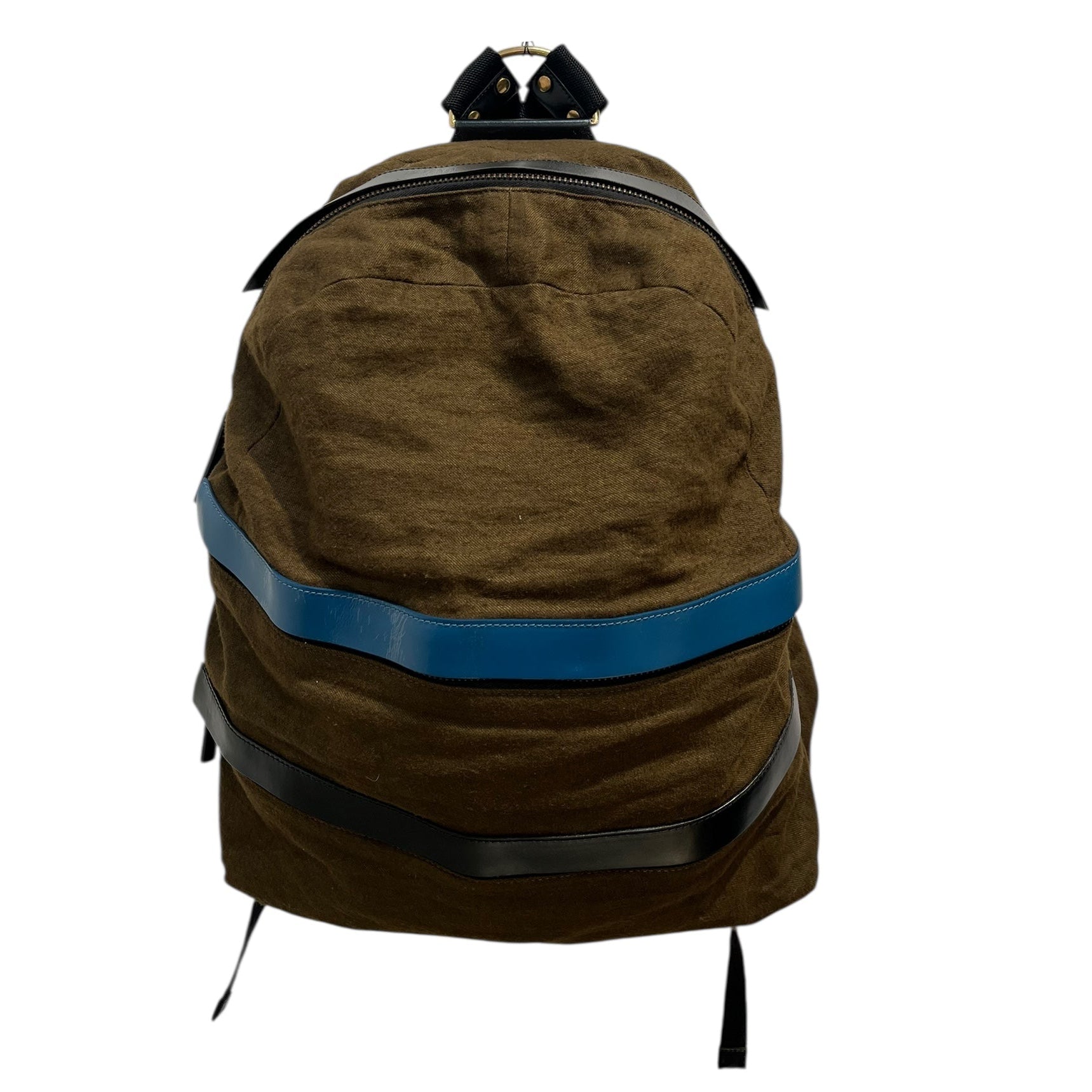 MARNI/Backpack/Cotton/GRN/BLU/BLK/GRN/ ZIPPER BAG view 1