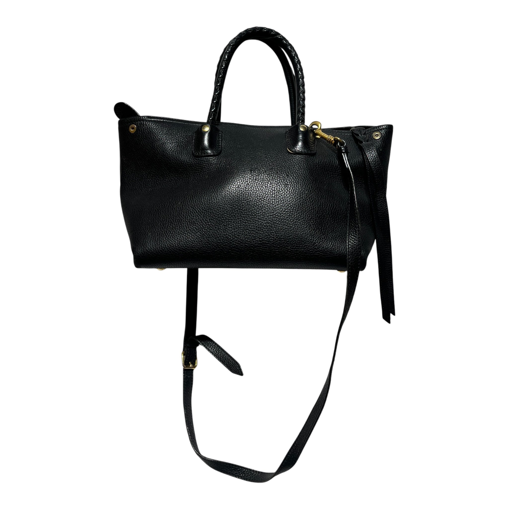 Alexander McQueen/Cross Body Bag/Leather/BLK/WHIPSTICHED FOLK TOTE view 8
