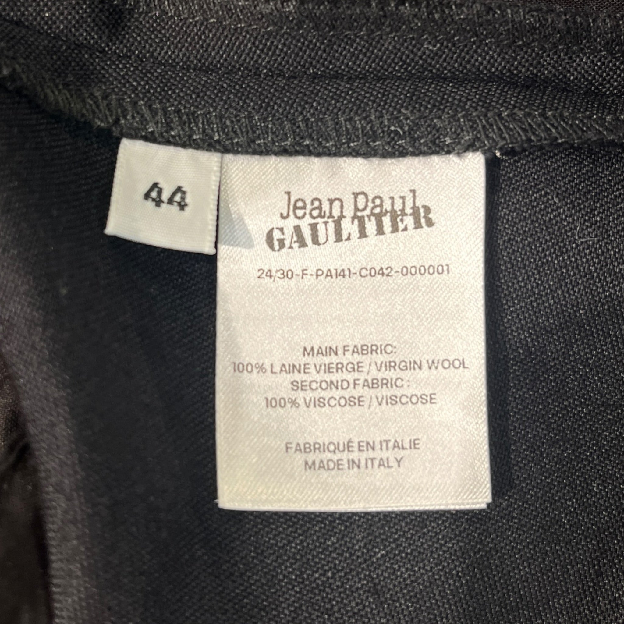 Jean Paul Gaultier/Pants/44/BLK/Graphic/BODY MARNIERE PRINTED LAYERED view 4