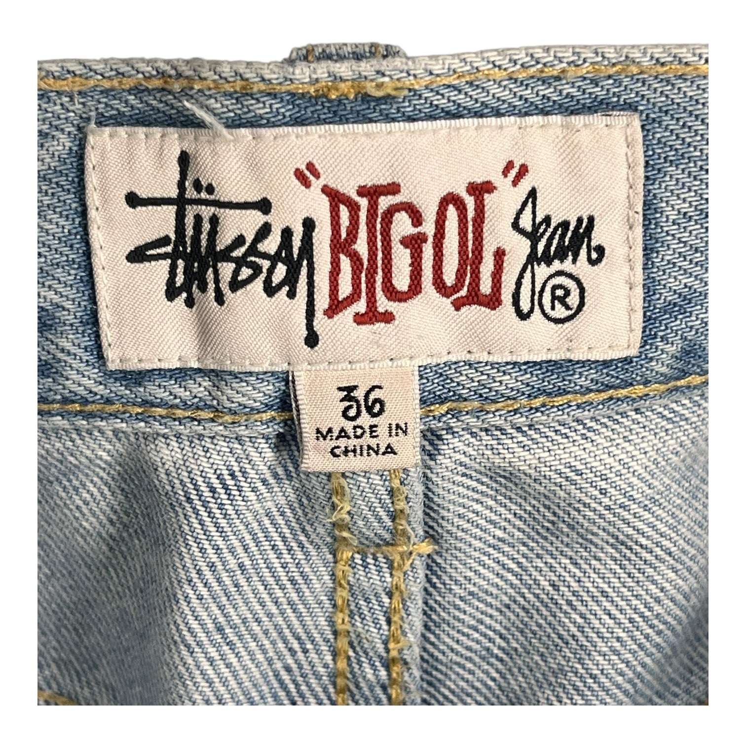 STUSSY/Straight Pants/36/Cotton/BLU/big ol jeans vintage view 3