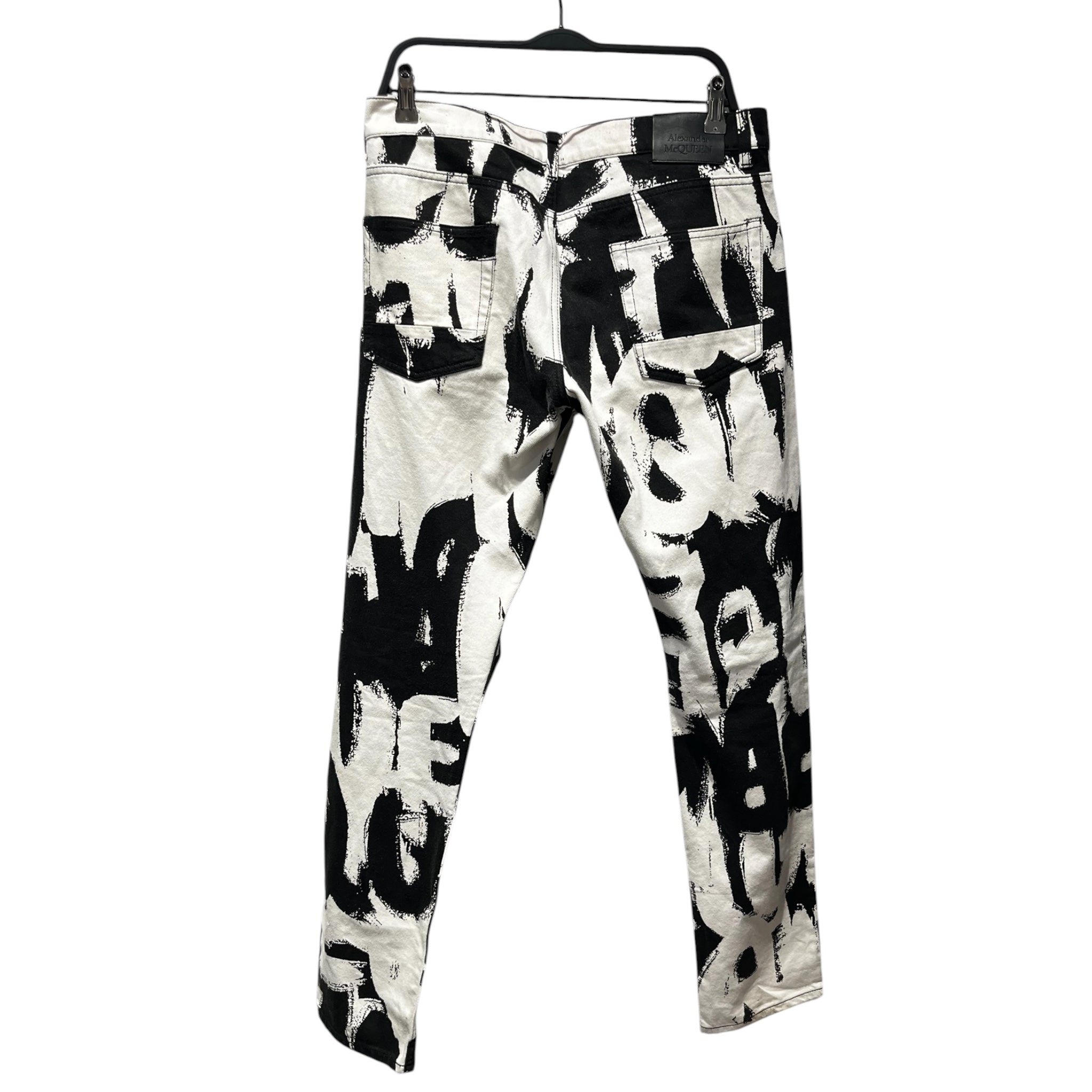 Alexander McQueen/Pants/50/Cotton/BLK/All Over Print/ view 2