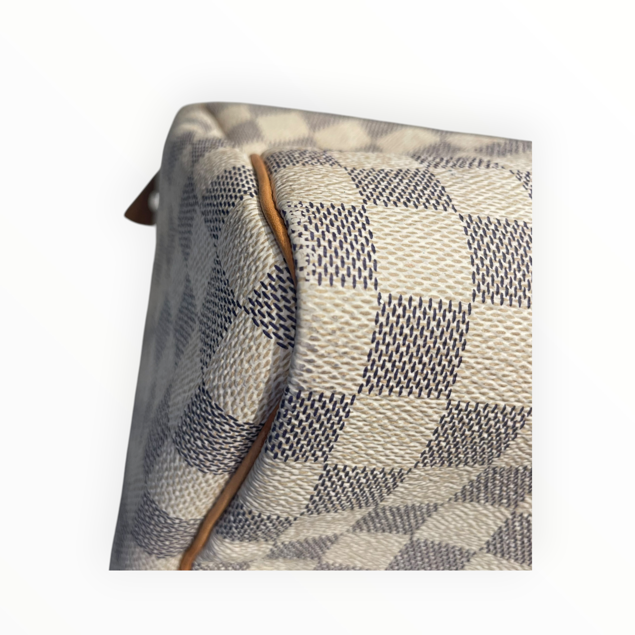 LOUIS VUITTON/Hand Bag/Leather/CRM/LV Speedy 35 Damier Azur view 6
