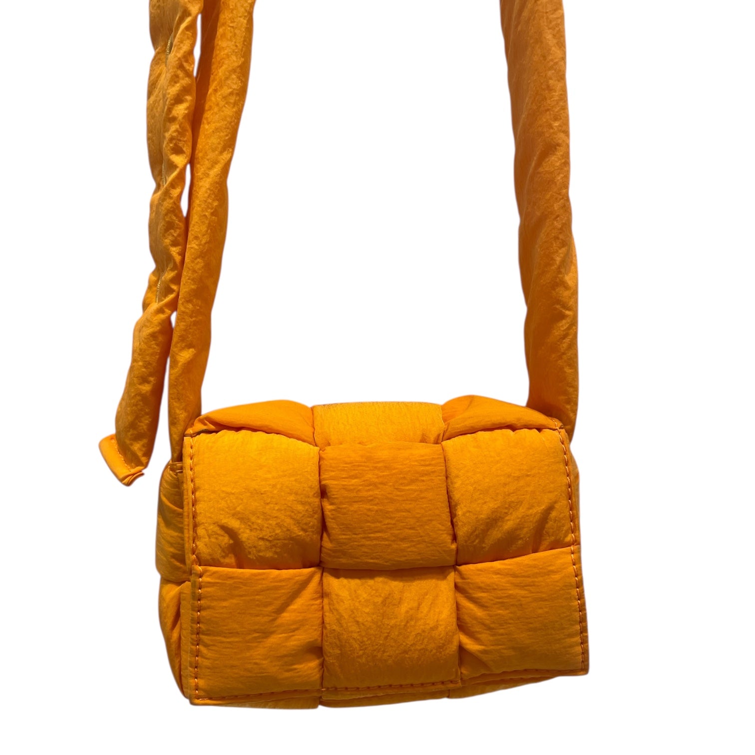 BOTTEGA VENETA/Bag/Nylon/ORN/BOTTEGA SMLL ORNGE BG view 3