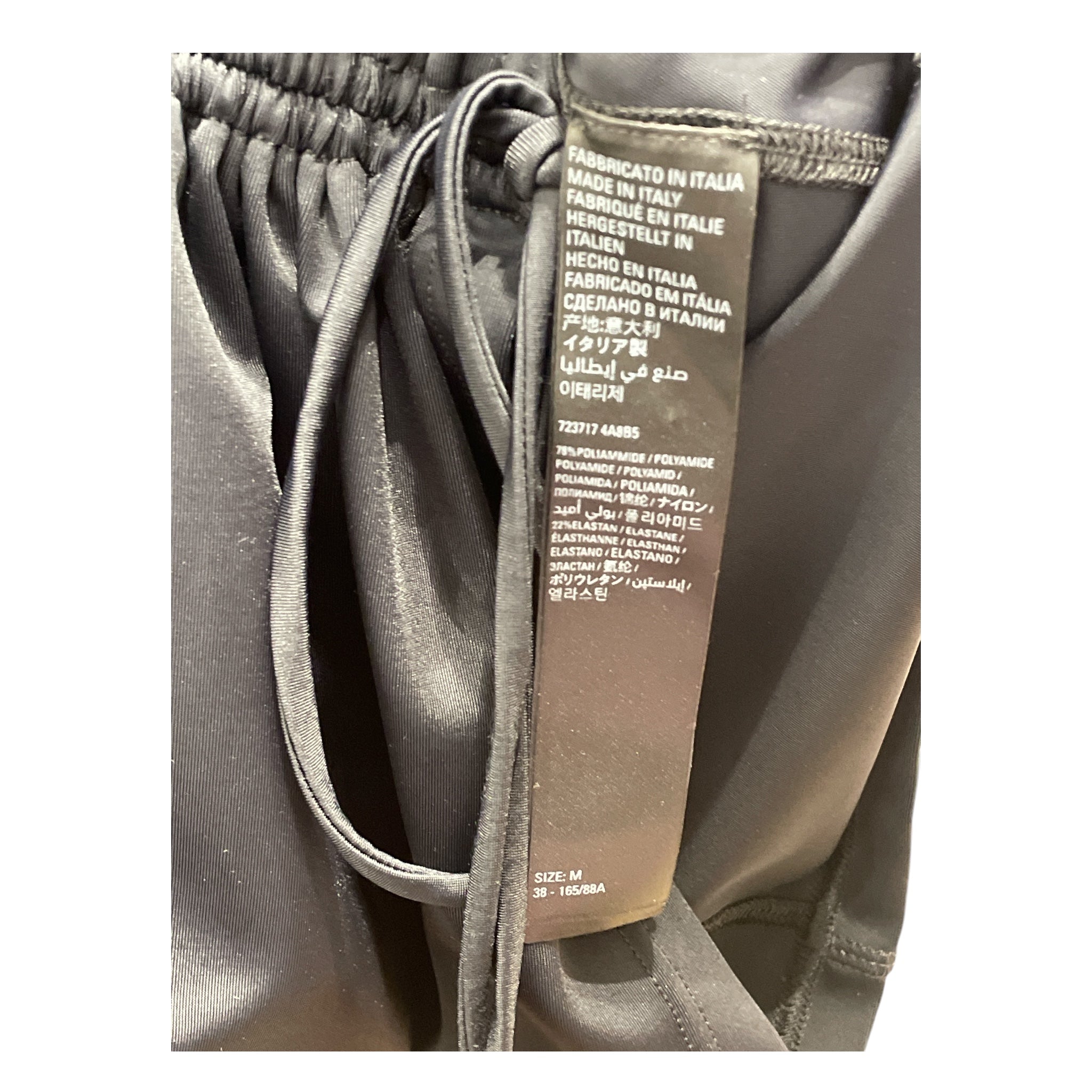BALENCIAGA/adidas/LS T-Shirt/M/BLK/Open Sholder Spandex Shirt view 4