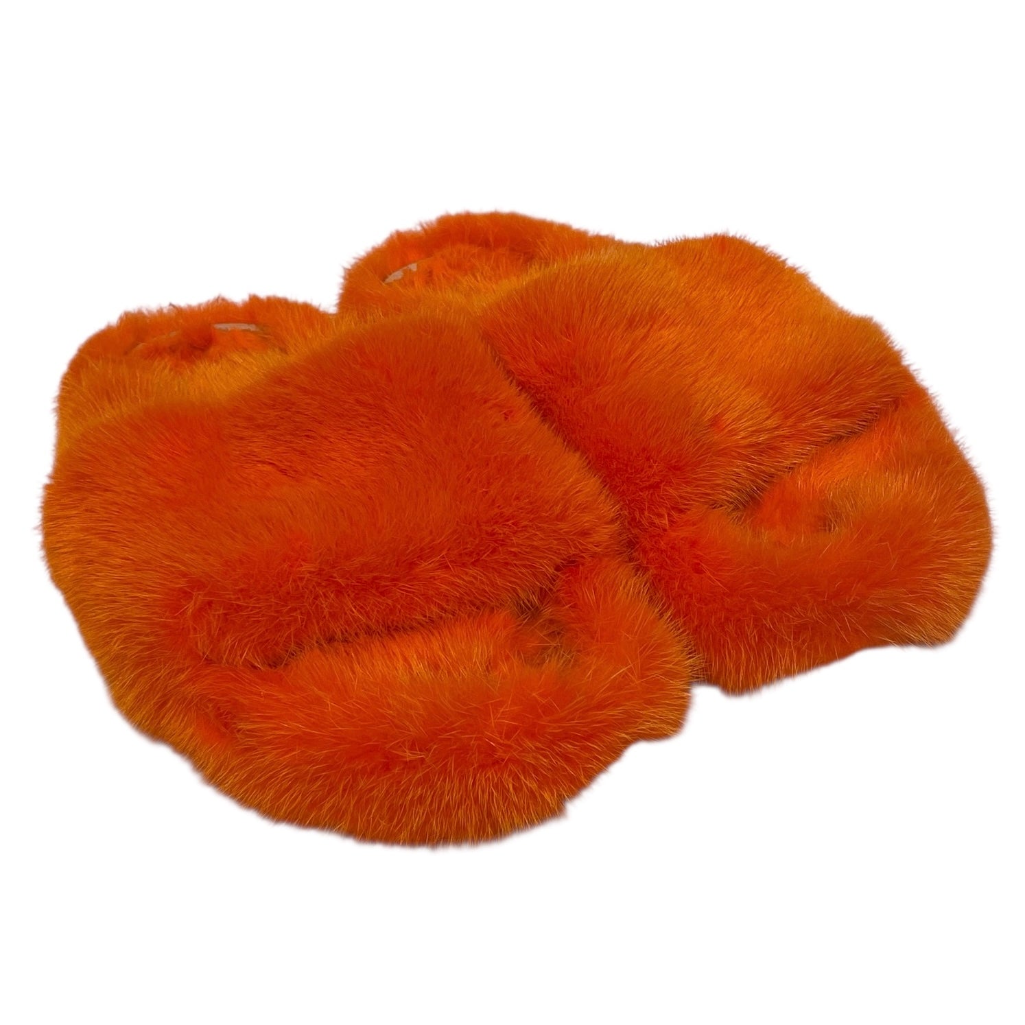 ZIZI DONOHOE/Sandals/Fur/ORN/REAL MINK SLIDES view 1