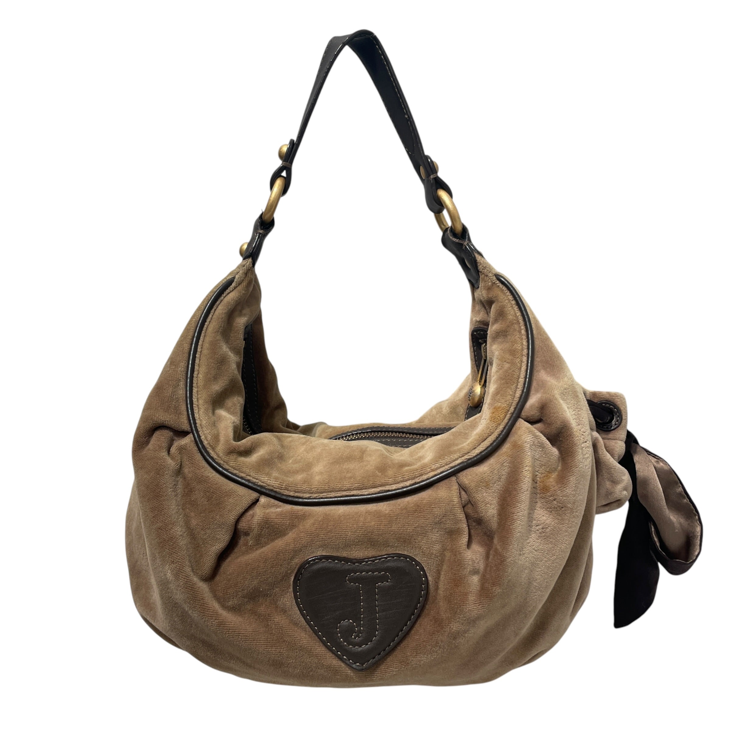 JUICY COUTURE/Tote Bag/Cotton/BRW/Vintage Velour Bag view 2