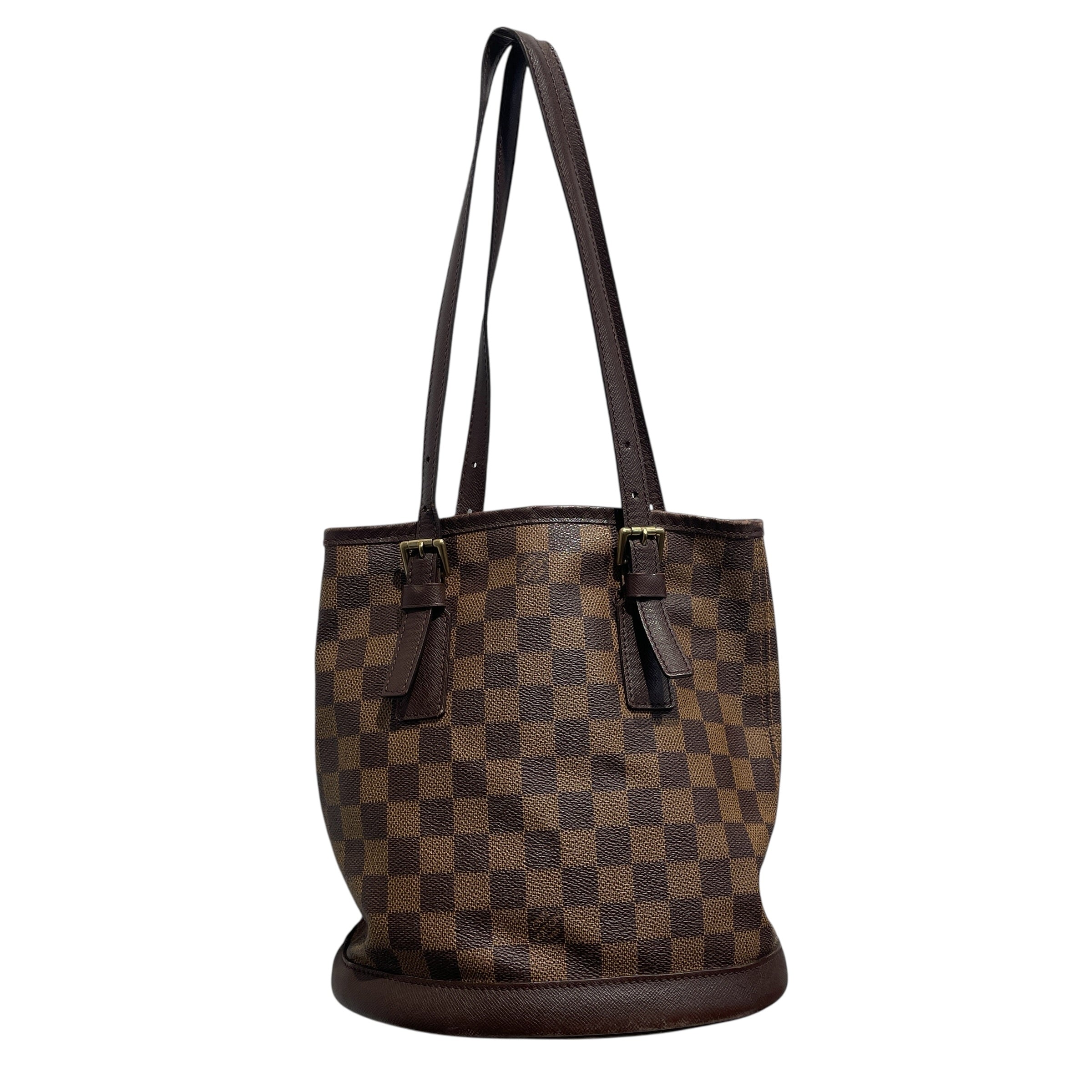 LOUIS VUITTON/Hand Bag/Hombre Check/Leather/BRW/Damier Ebene Marais view 1