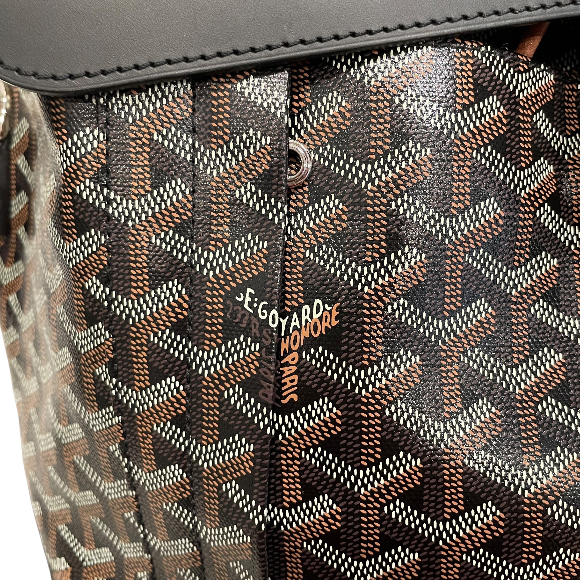GOYARD/Backpack/Monogram/Leather/BRW/GOYARDINE ALPIN BAG view 7