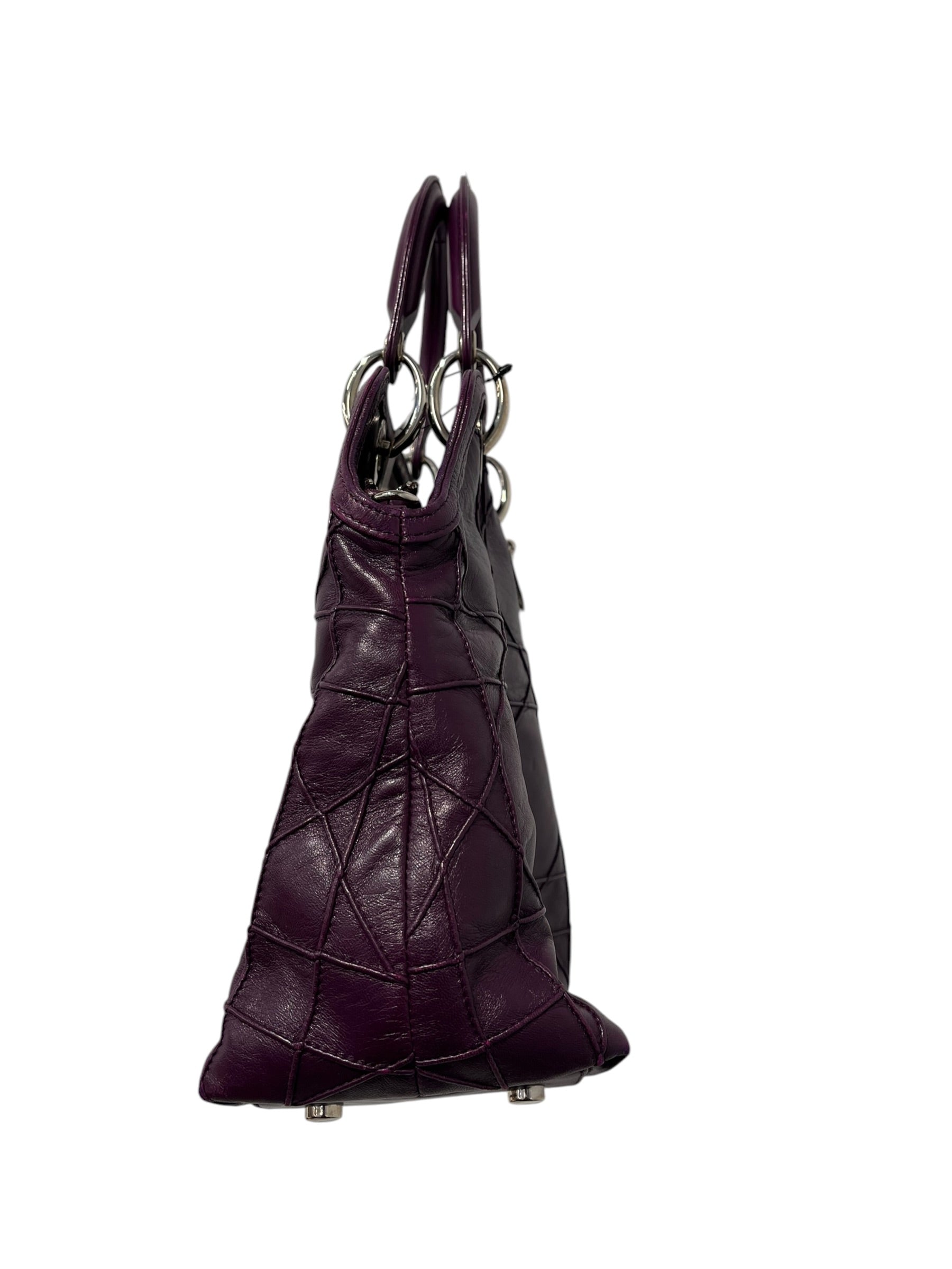 Christian Dior/Cross Body Bag/Leather/PPL/cannage granville view 3