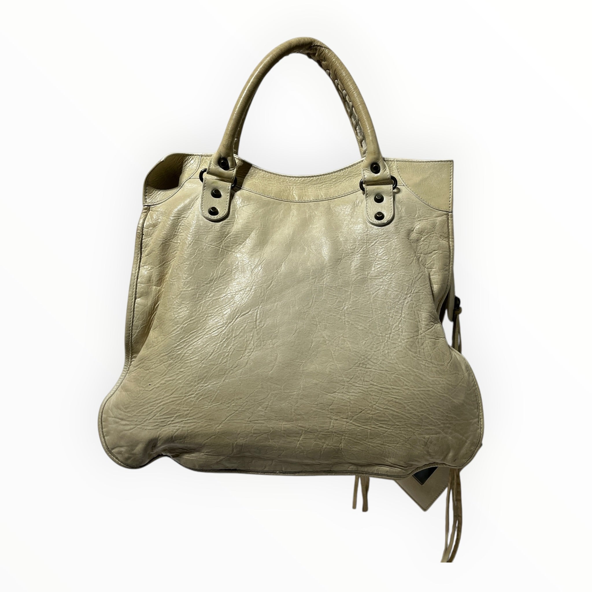 BALENCIAGA/Tote Bag/Lambskin/BEG/mid-afternoon moto view 2