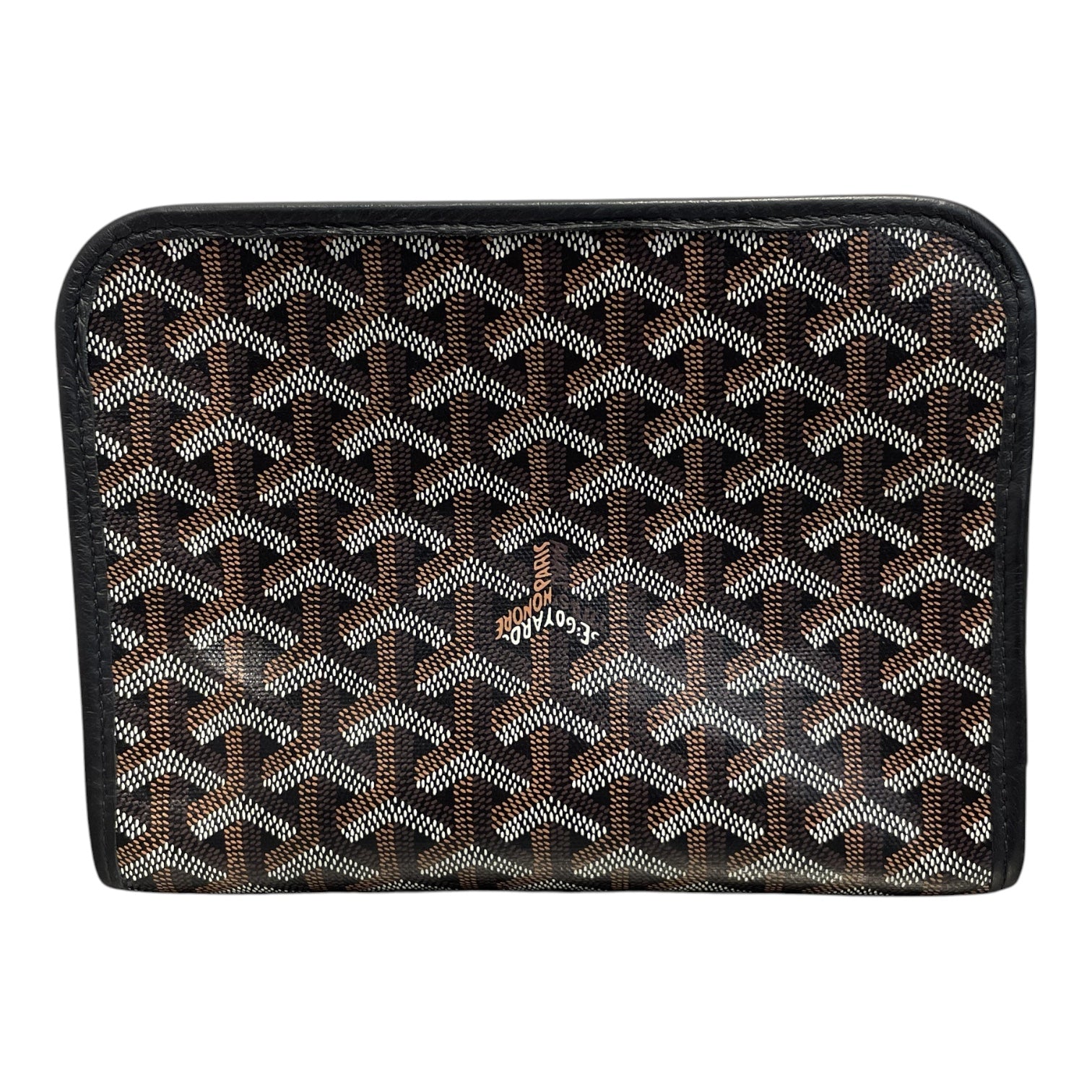 GOYARD/Accessories/Monogram/Leather/BLK/Cosmetic Case view 2