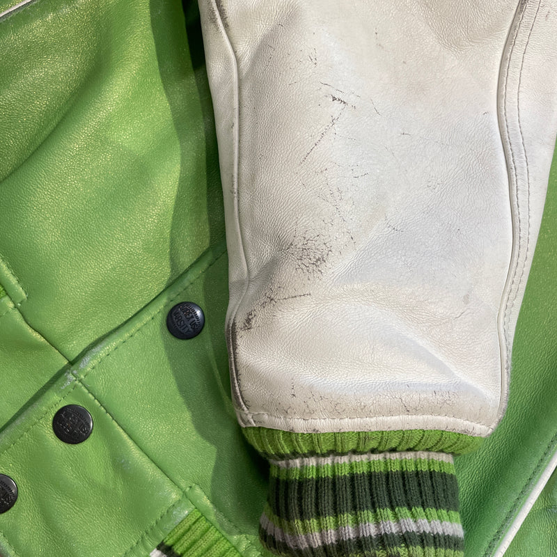 AVIREX/Leather Jkt/S/Leather/GRN/Stars and Stripes Jacket