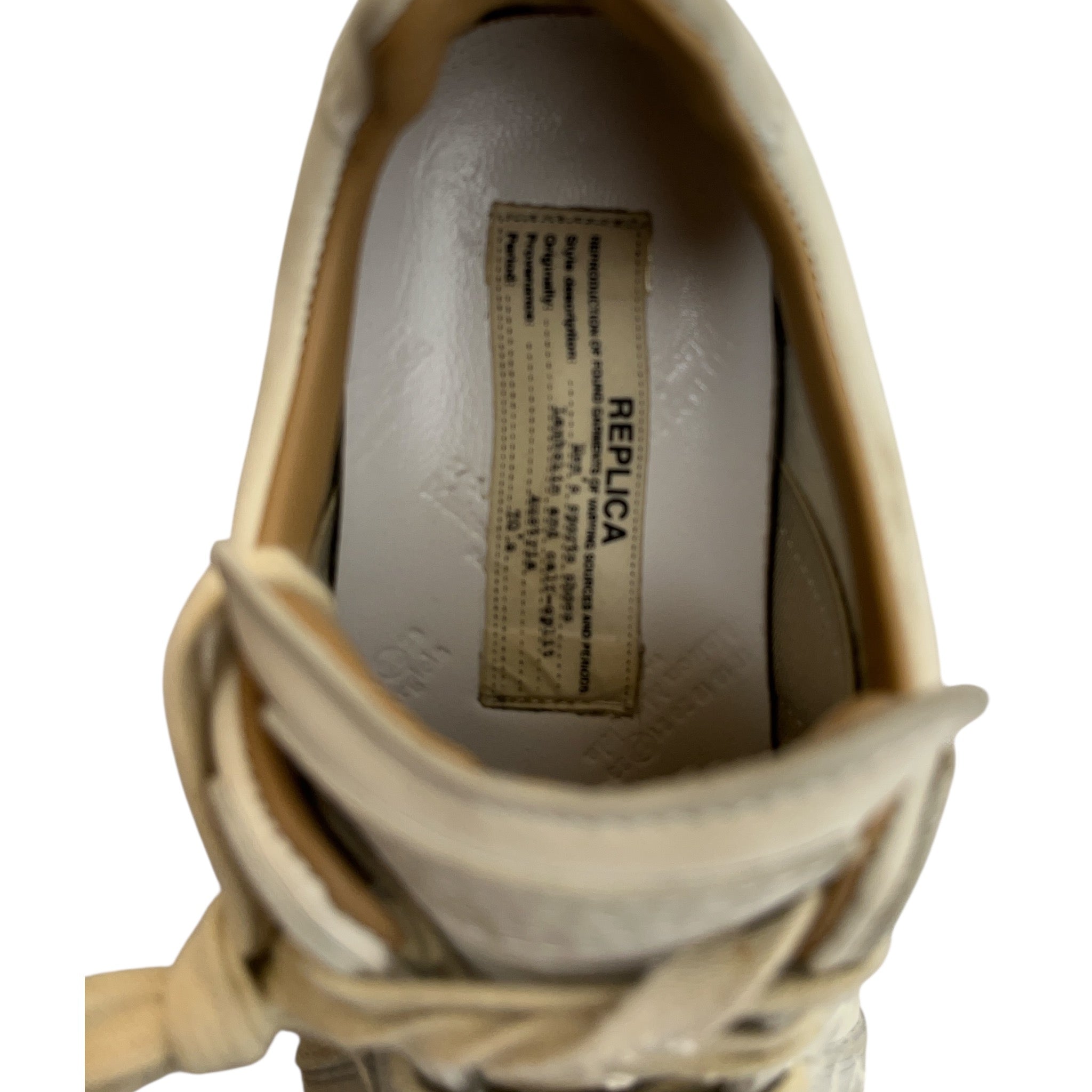 Maison Margiela/Low-Sneakers/EU 36/Cotton/WHT/splatter paint view 3